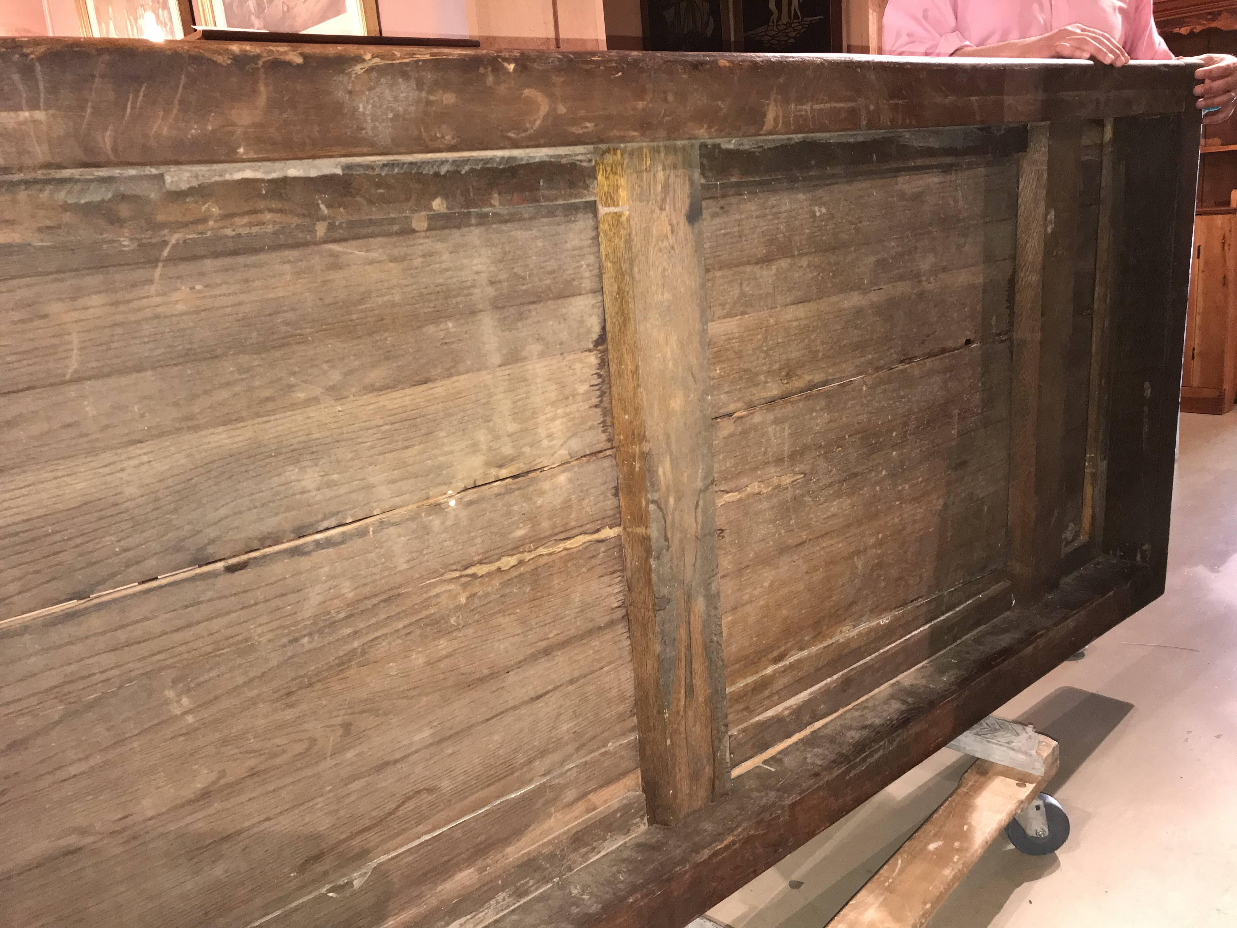 19th Century Continental Oak Refectory Table with Turned Leg Base 8