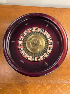 19th Century Continental Roulette Wheel With Lacquered Finish