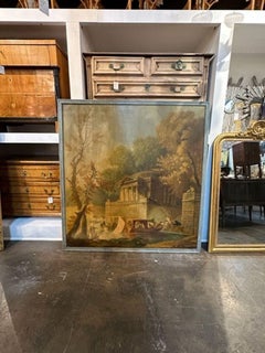 19th Century Continental School Oil on Canvas Painting