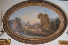 Peinture d'école continentale du XIXe siècle
