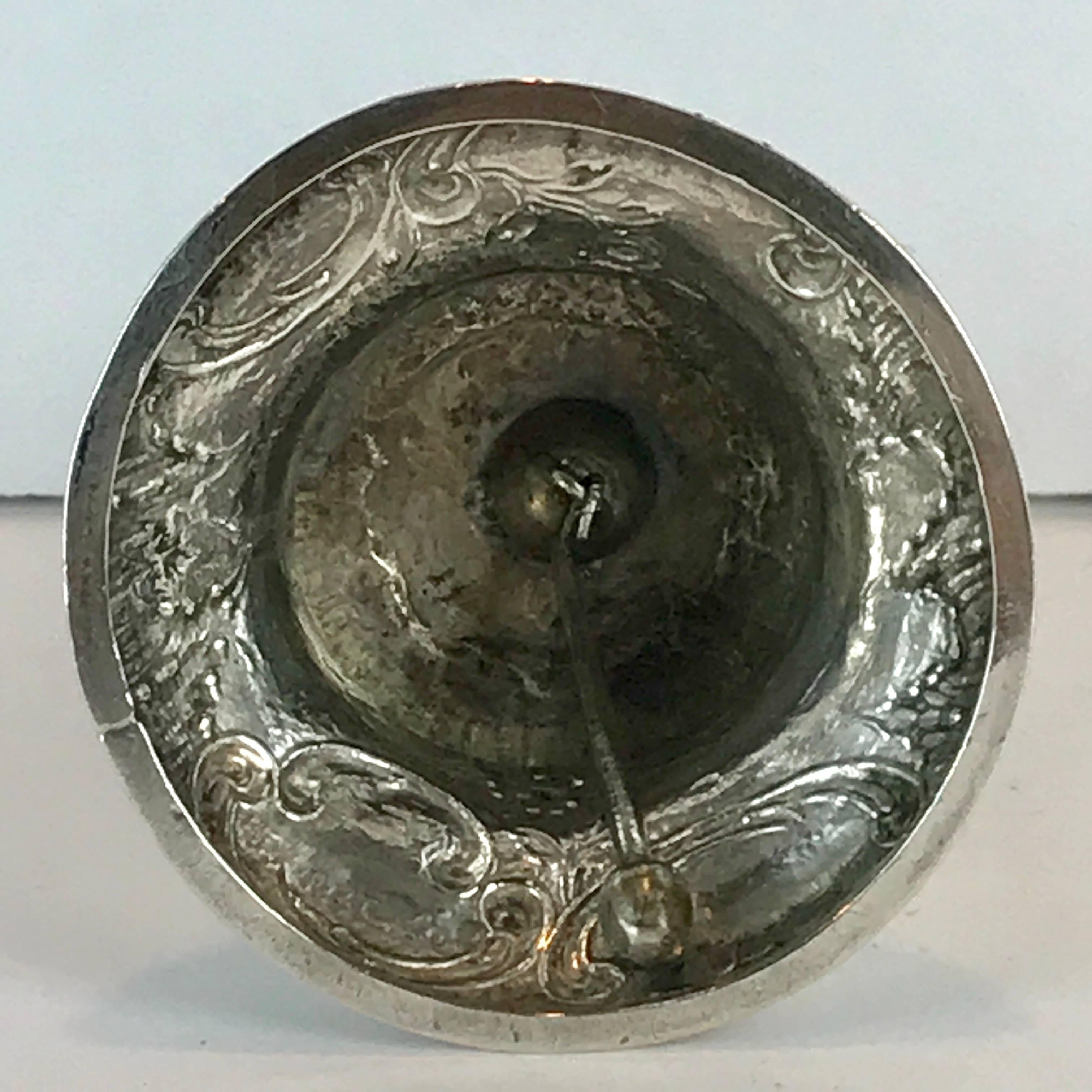 19th Century Continental Silver Figural Bell 6