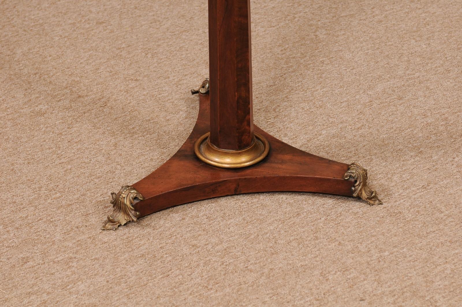 19th Century Continental Square Mahogany Drink Table with Ormalu Mounts For Sale 7