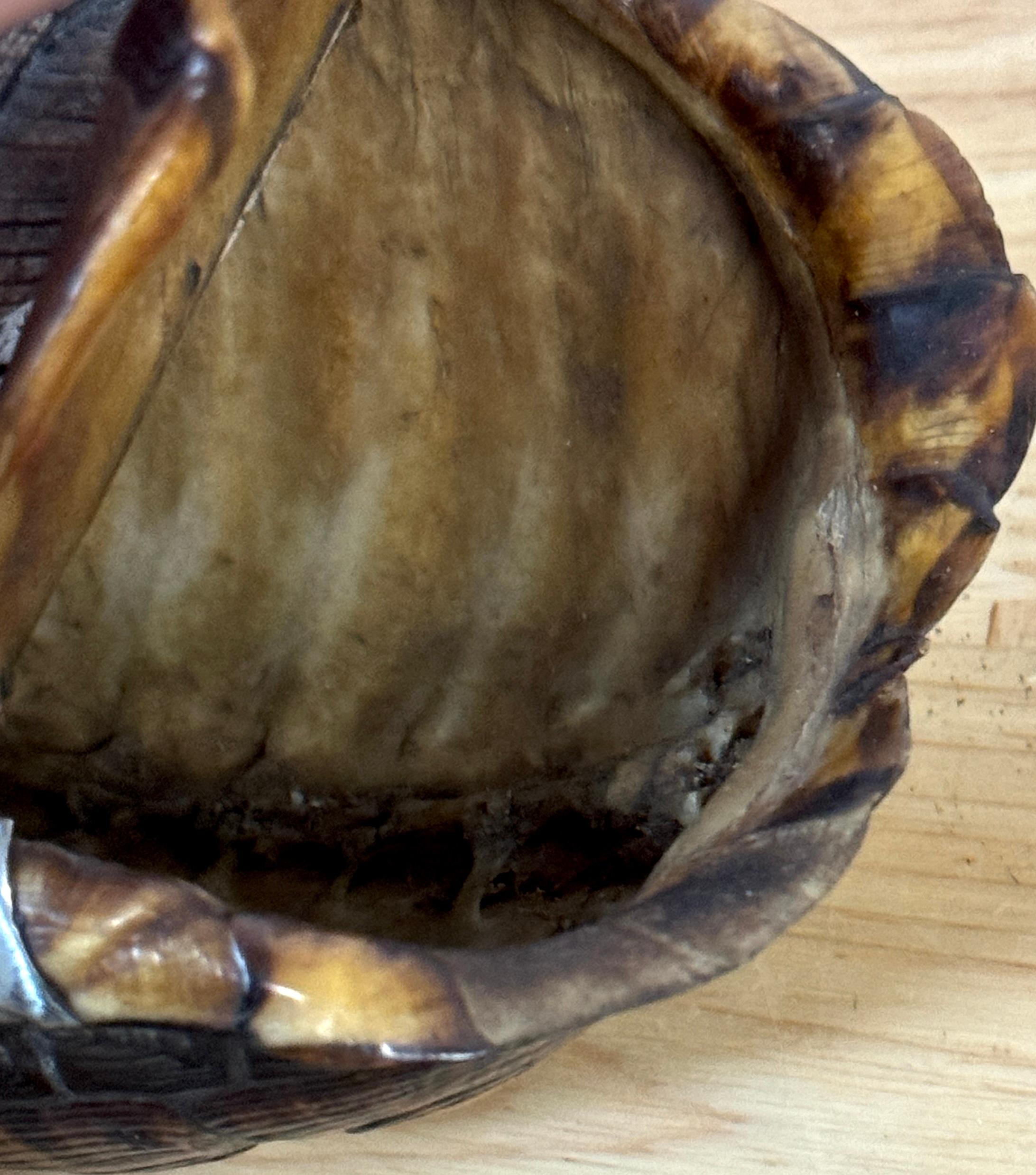 Neoclassical 19th Century Continental Tortoise Shell Silver Mounted 2 Compartmented Box For Sale