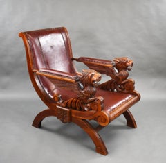 19th Century Continental Walnut Armchair