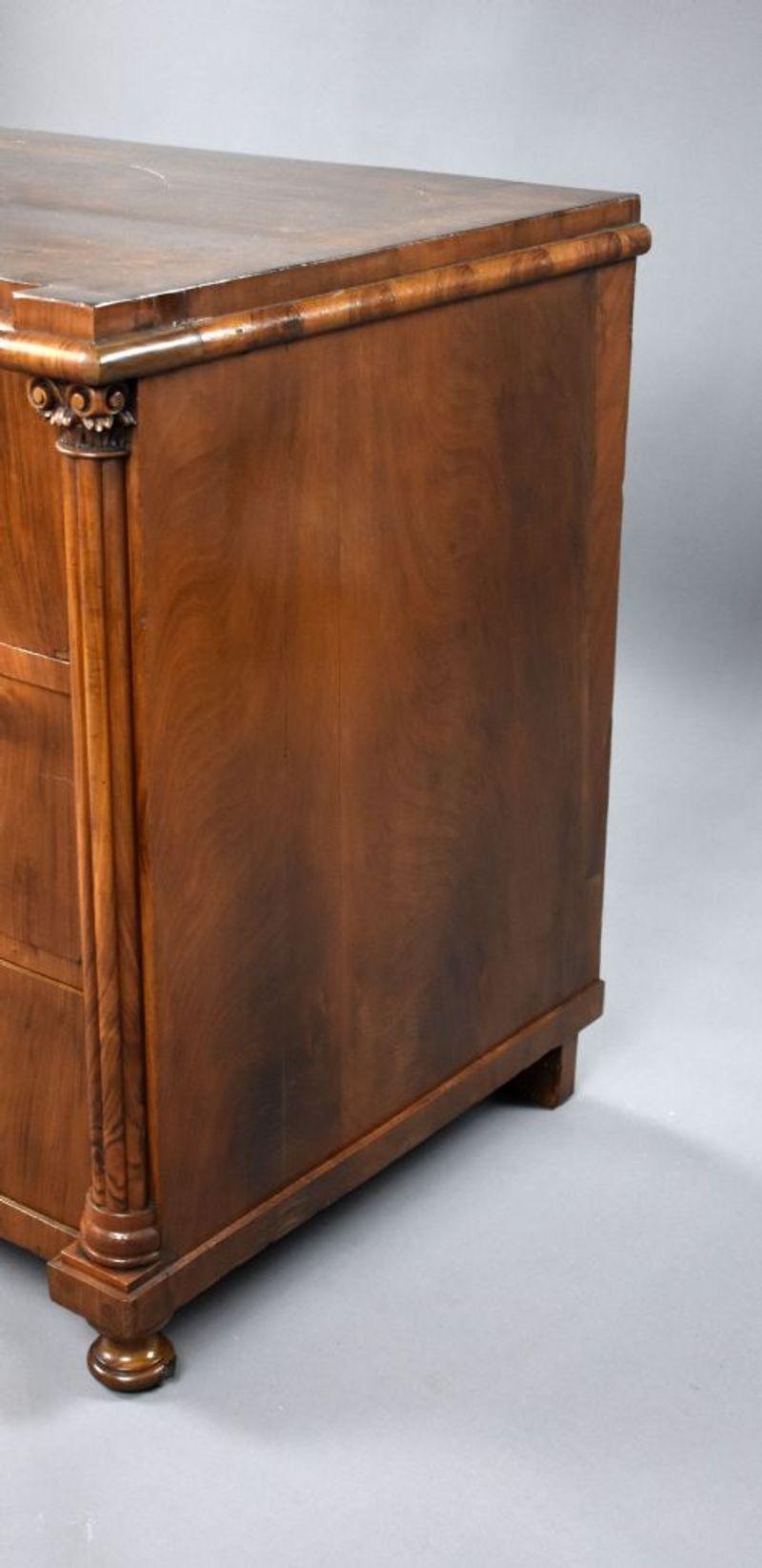 19th Century Continental Walnut Chest of Drawers 7