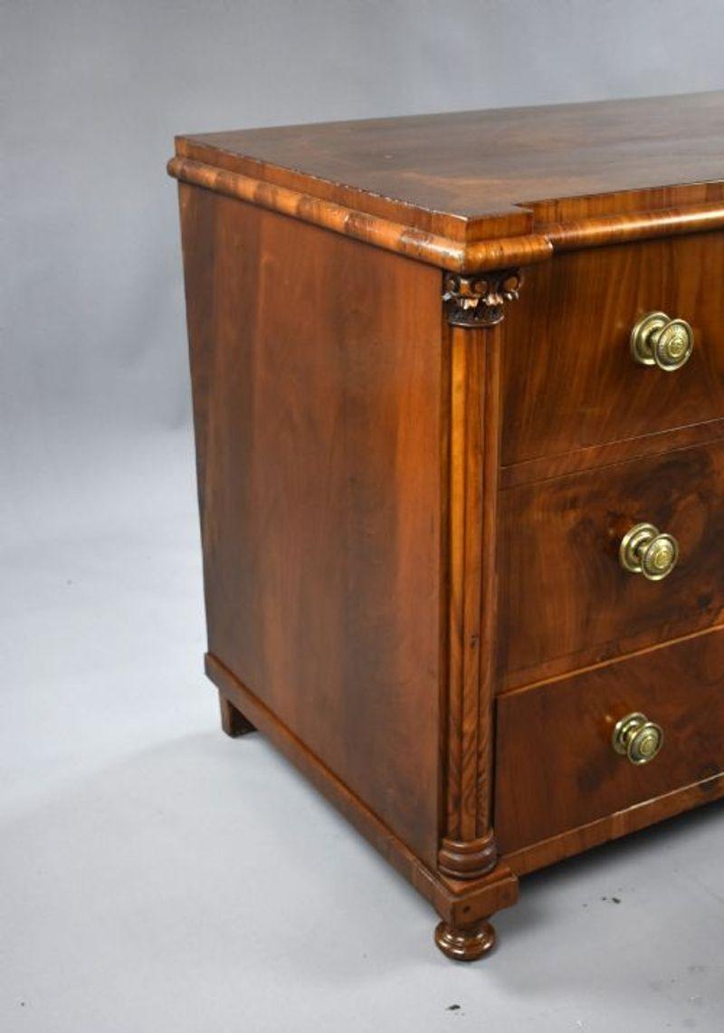 19th Century Continental Walnut Chest of Drawers 8