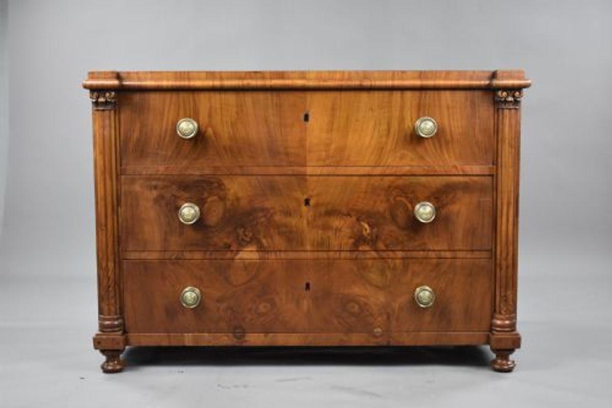 19th Century Continental Walnut Chest of Drawers 2