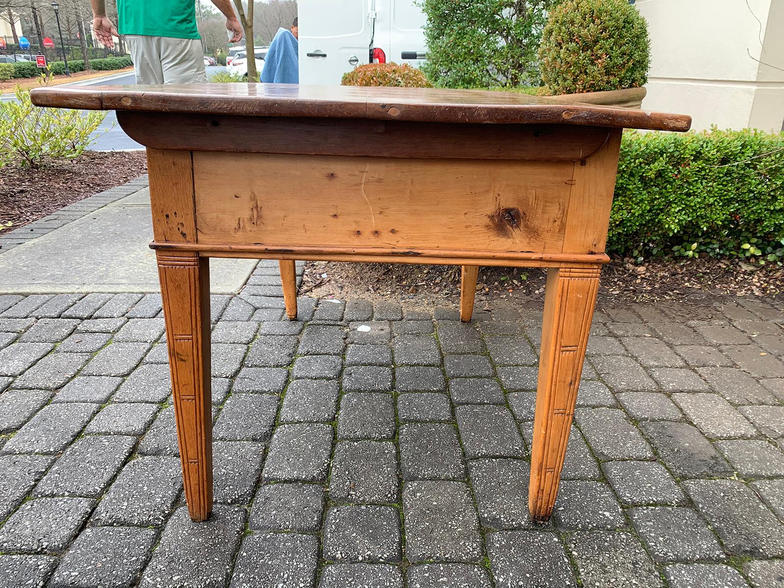 19th Century Continental Work Table with Two Drawers For Sale 10