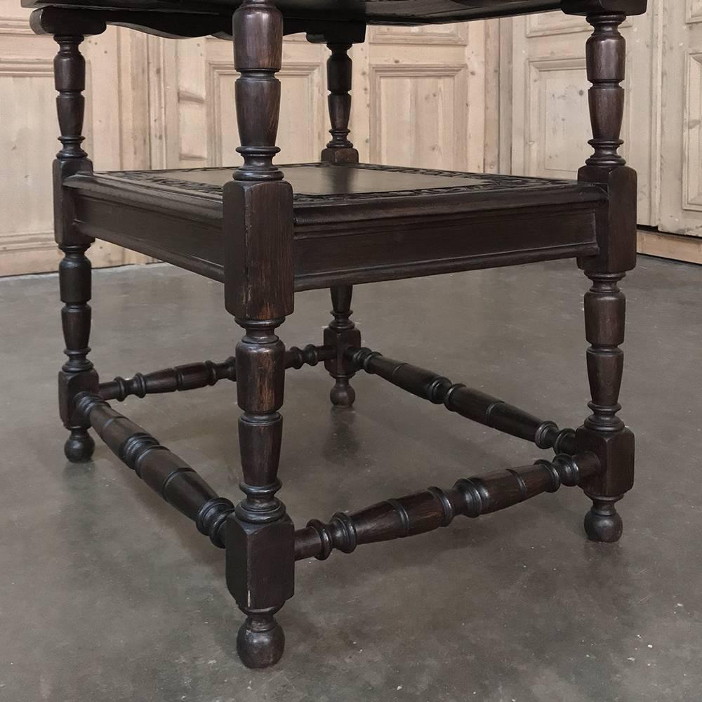 19th Century Convertible Monk's Chair or End Table 1
