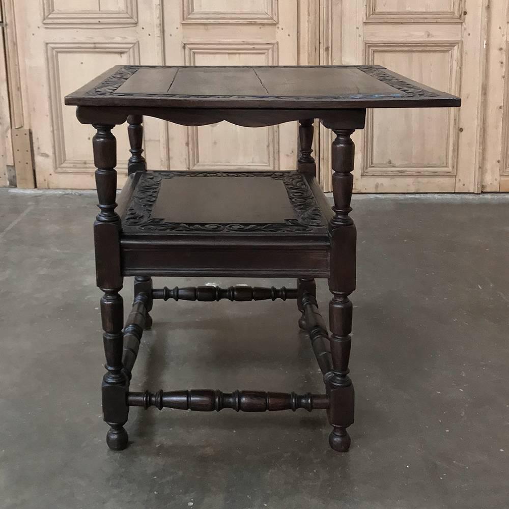 19th Century Convertible Monk's Chair or End Table 2