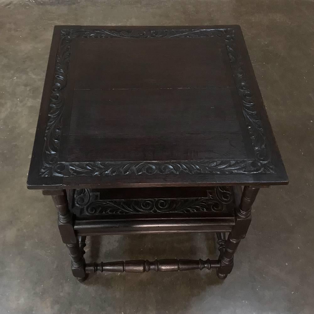 Late 19th Century 19th Century Convertible Monk's Chair or End Table