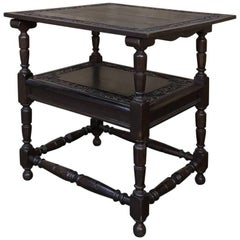 19th Century Convertible Monk's Chair or End Table