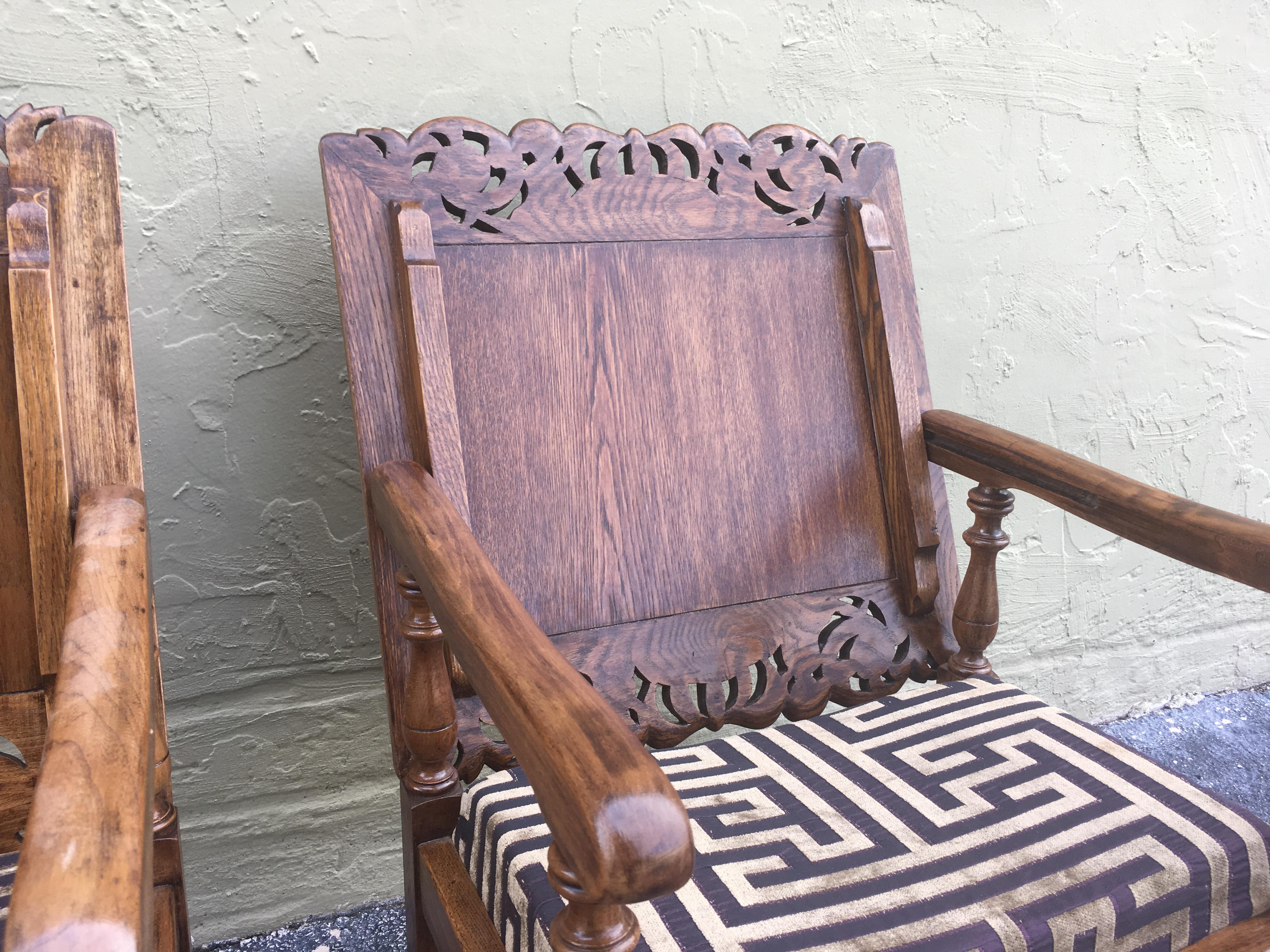 19th Century Convertible Pair of Monk's Chair or End Table, Foldable Armchair 1