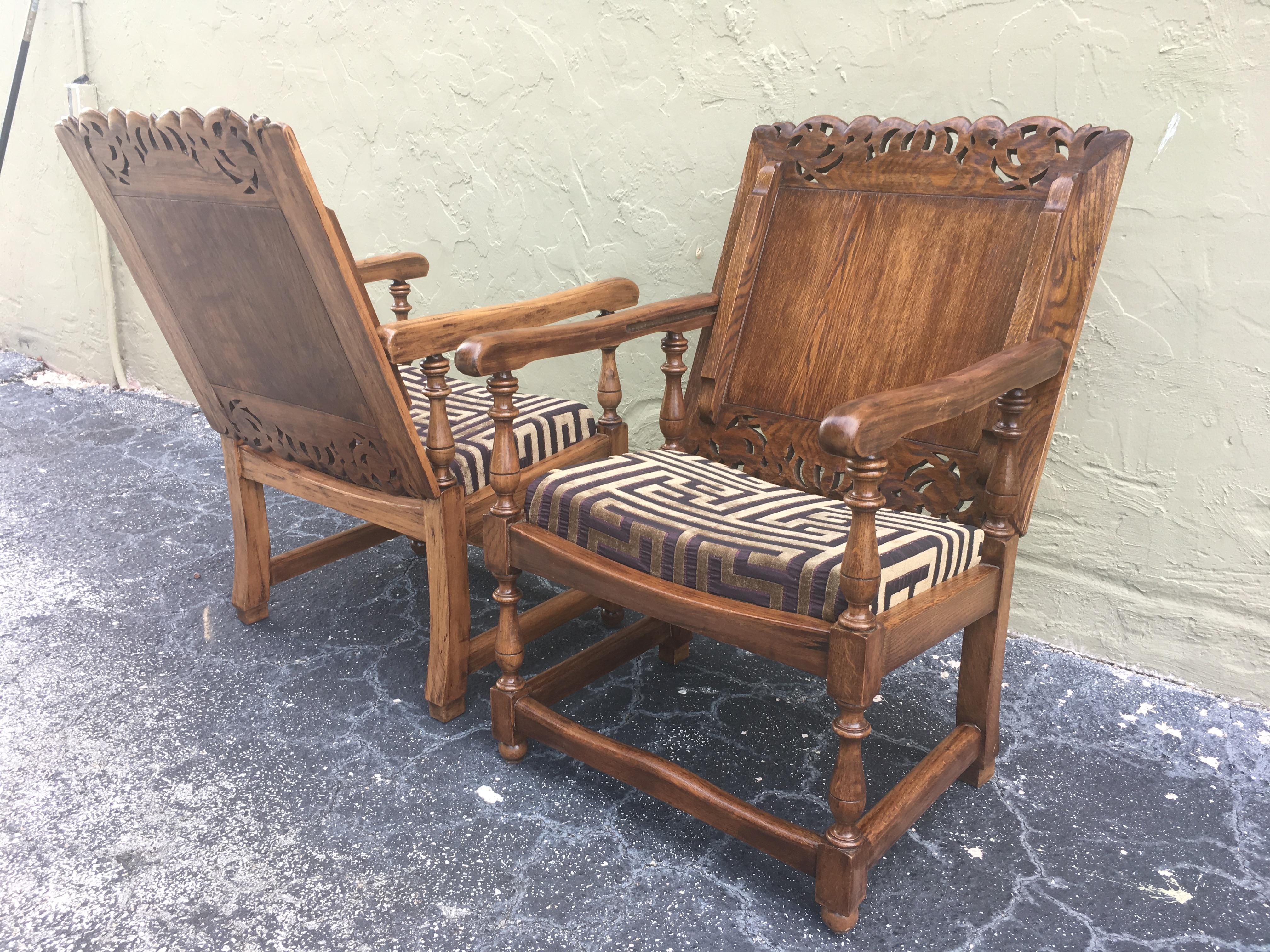 French 19th Century Convertible Pair of Monk's Chair or End Table, Foldable Armchair