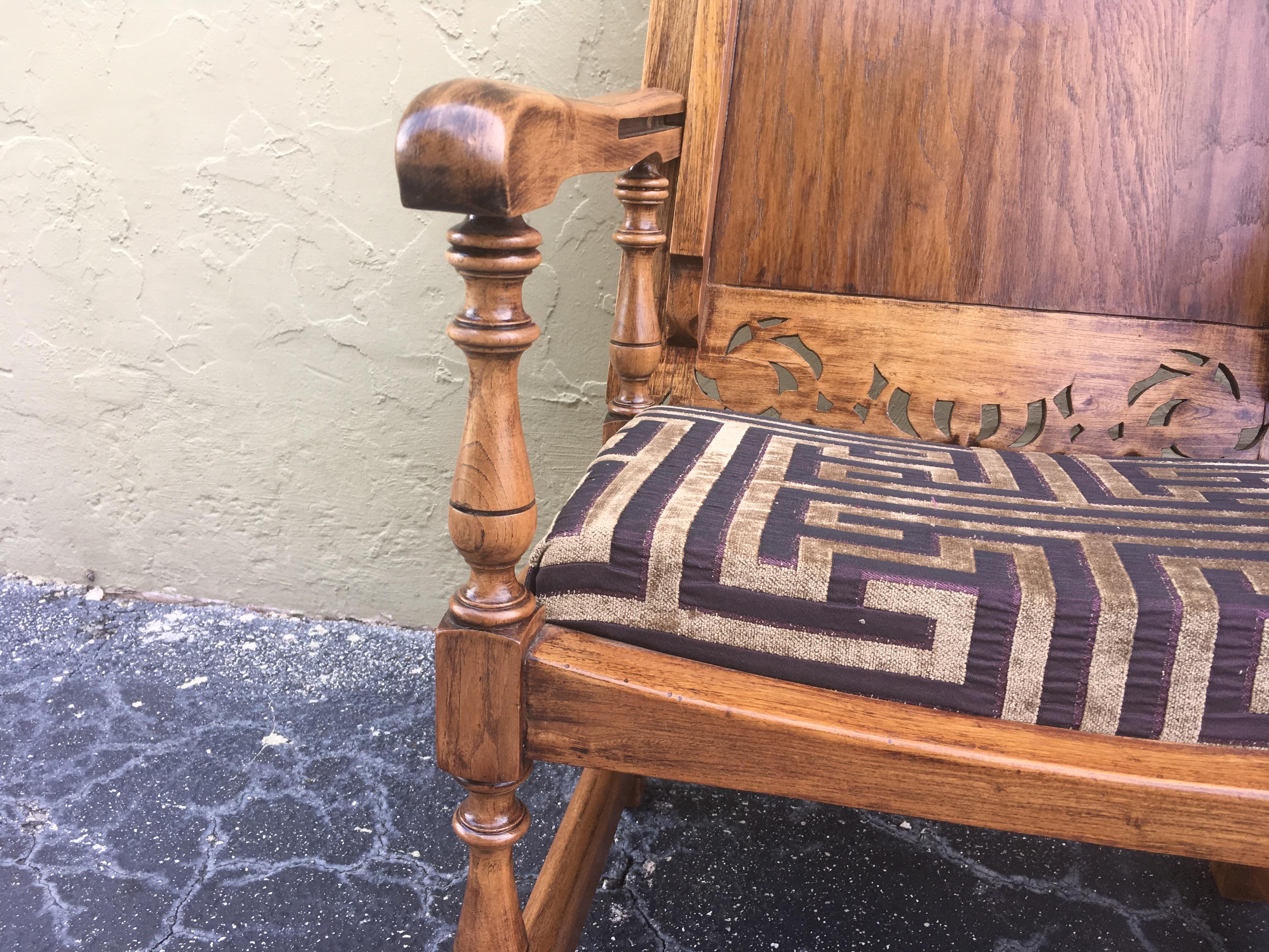 19th Century Convertible Pair of Monk's Chair or End Table, Foldable Armchair In Good Condition In Miami, FL
