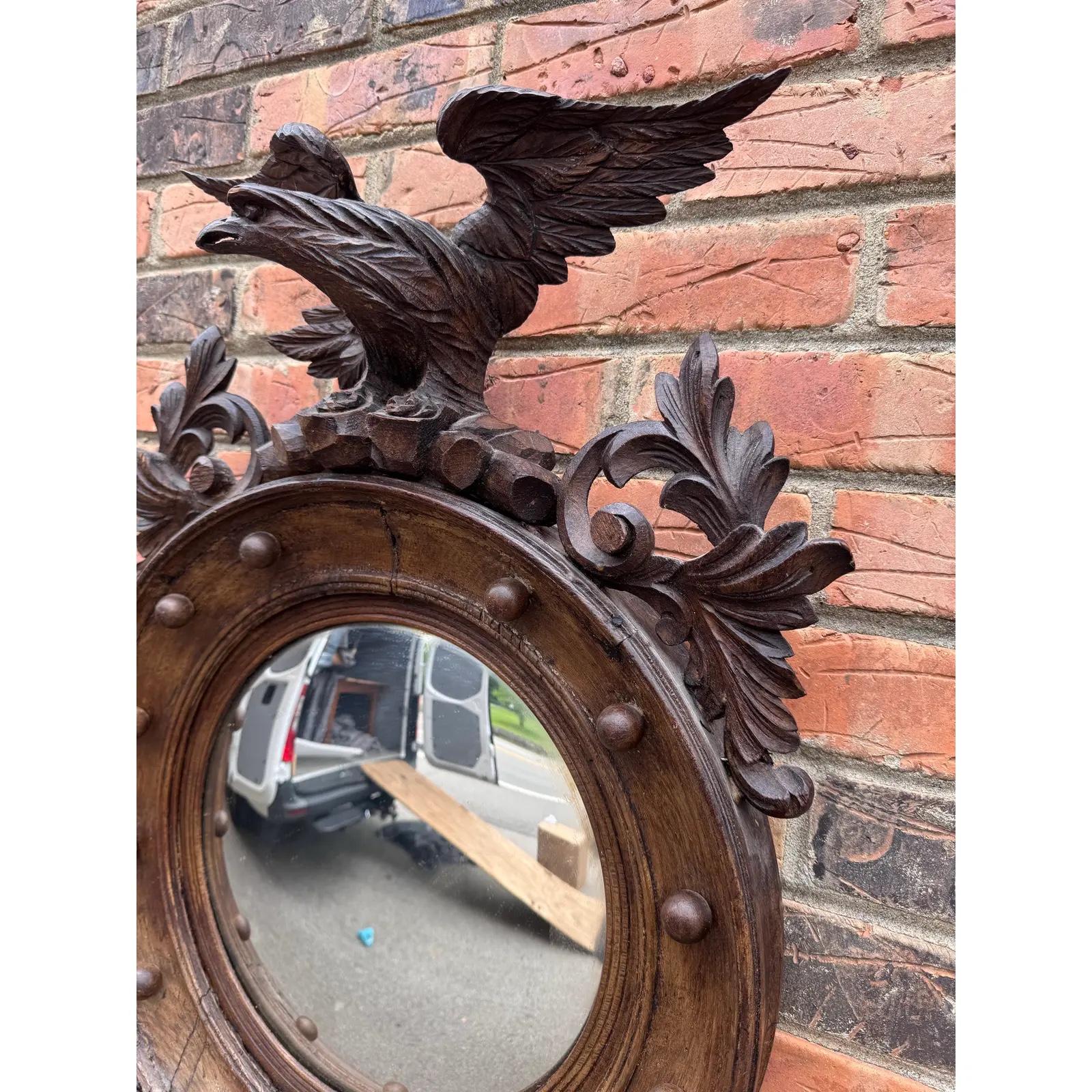 19th Century Convex Mirror In Good Condition For Sale In Nashville, TN