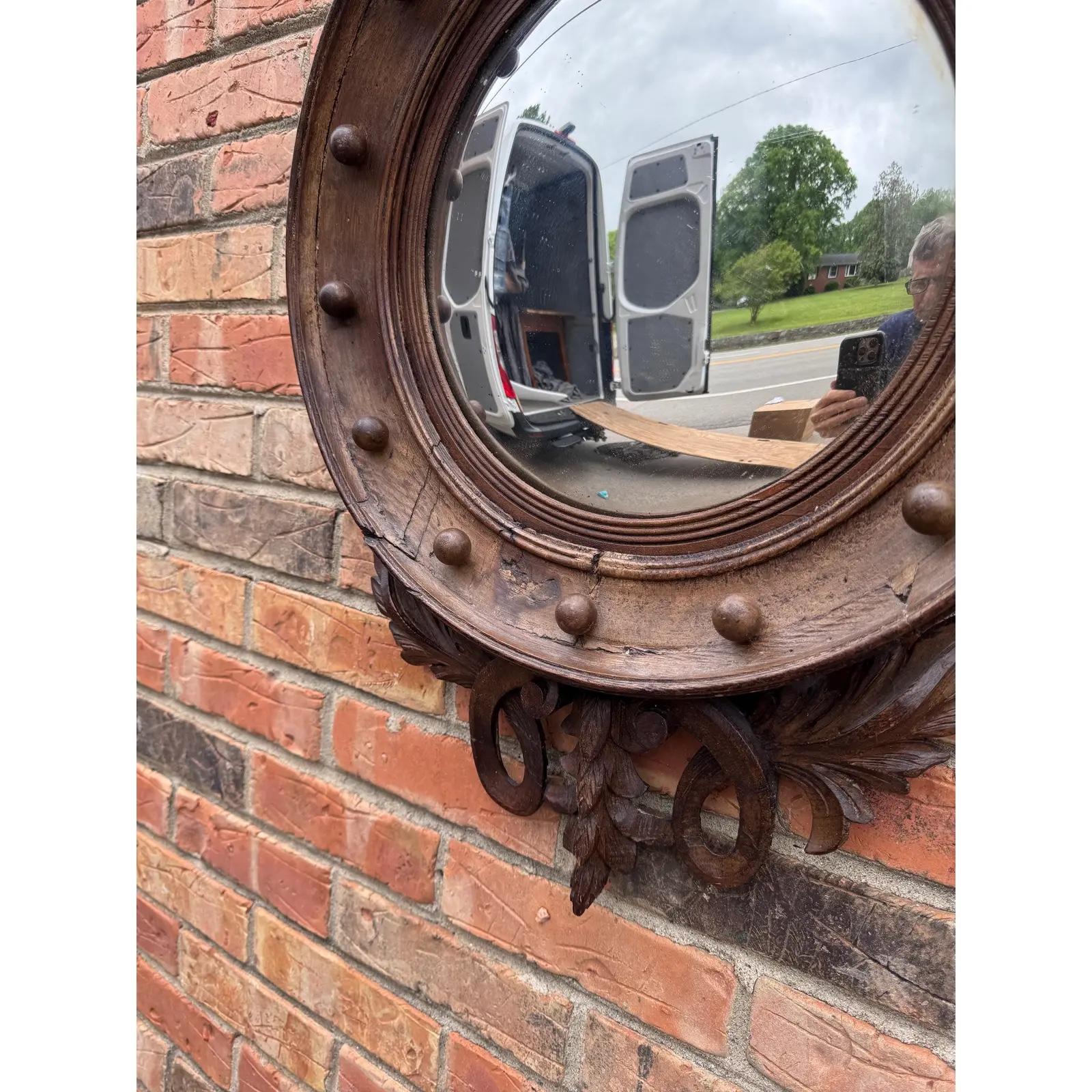 Early 19th Century 19th Century Convex Mirror For Sale