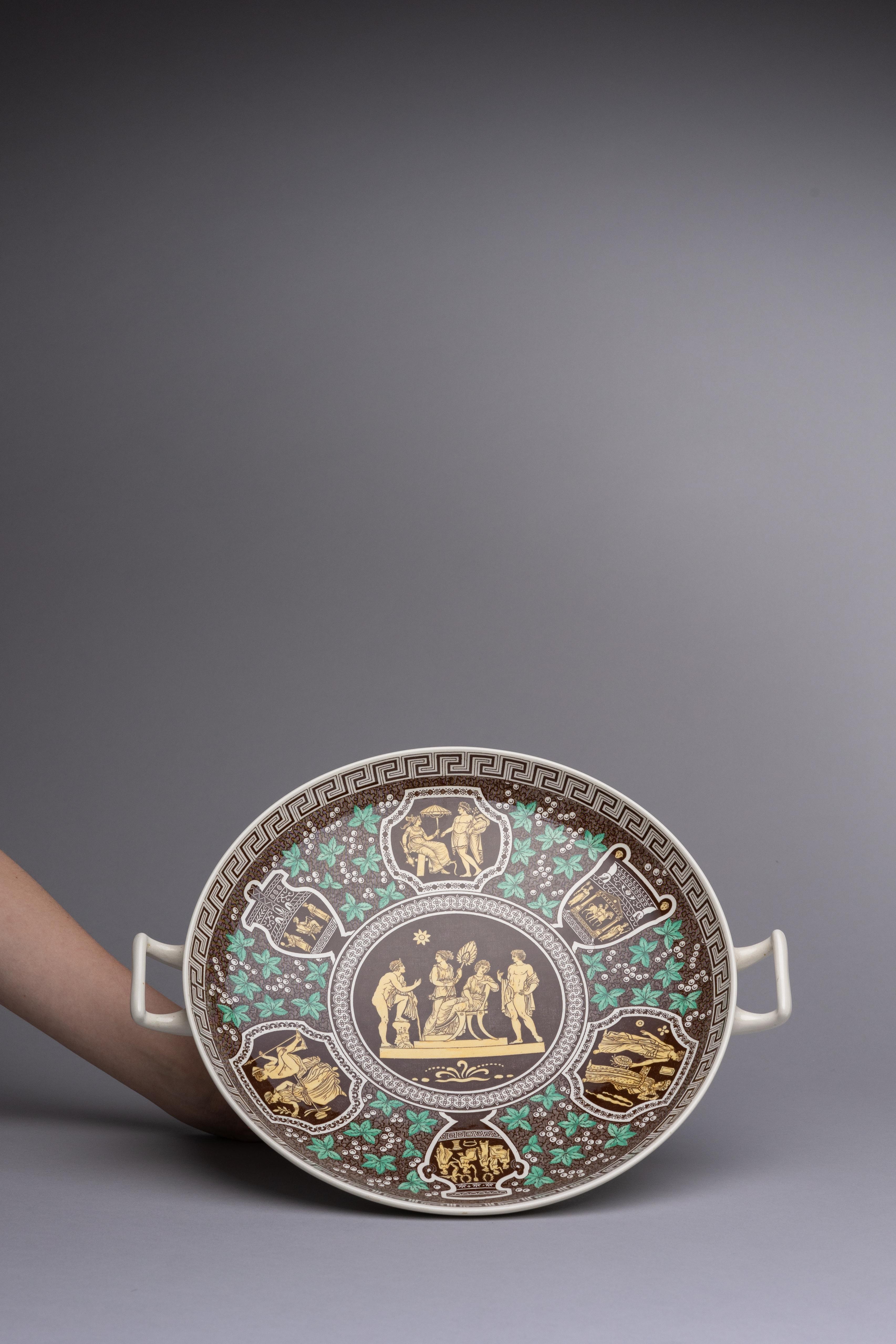Britannique Tazza grecque Copeland Spode du 19ème siècle en vente
