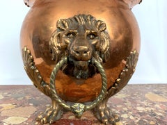 19th Century Copper and Brass Coal Bucket