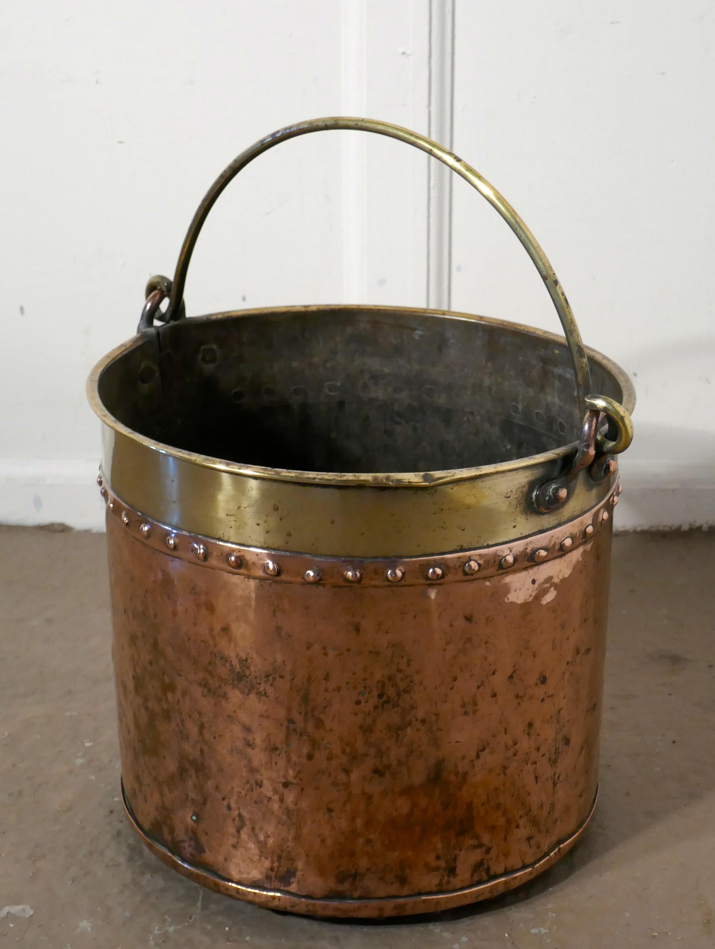 brass log bucket