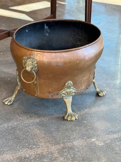 19th Century Copper and Brass Coal Scuttle