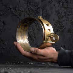 19th Century Copper and Brass Dog Collar