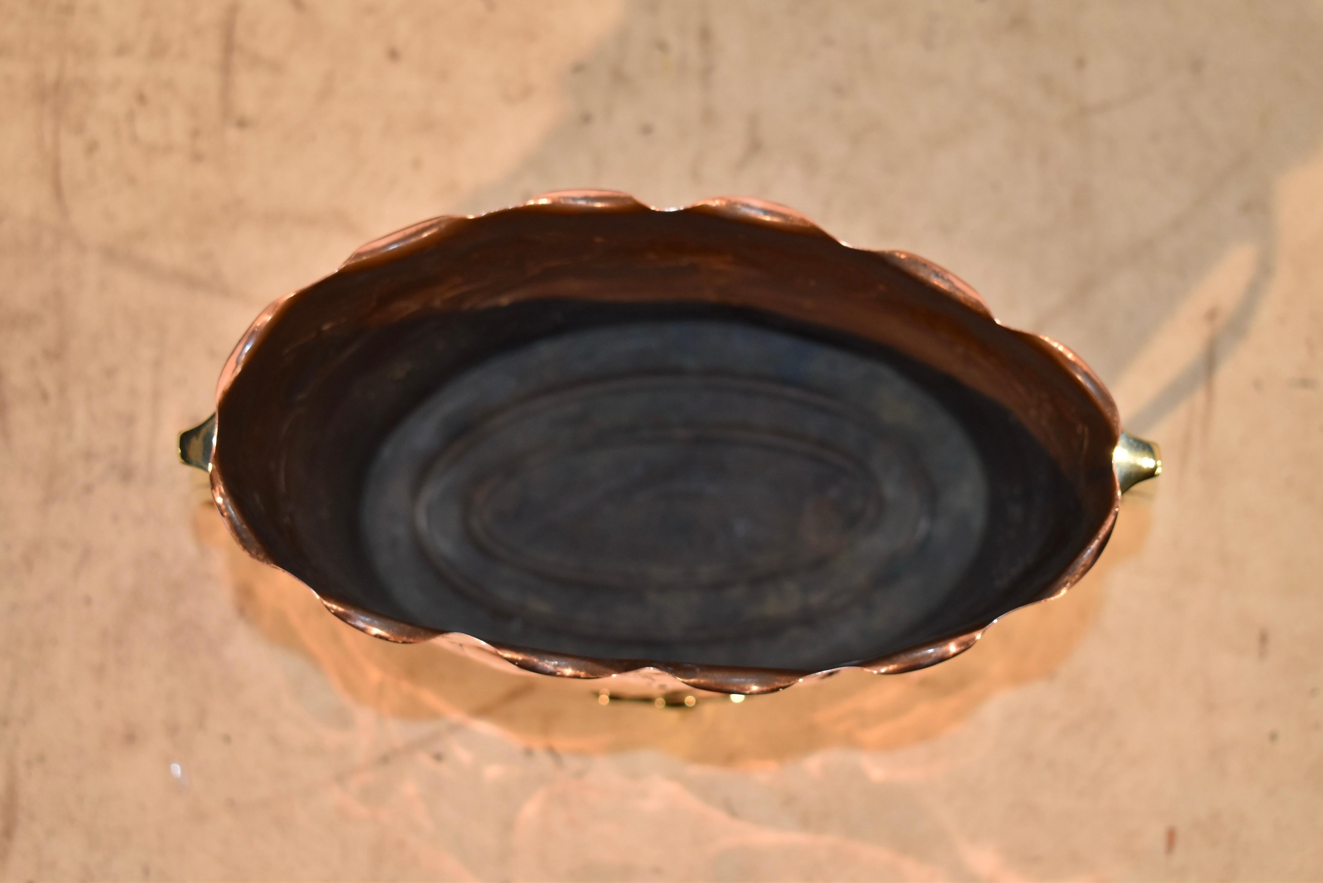 19th Century Copper and Brass Planter from France For Sale 2