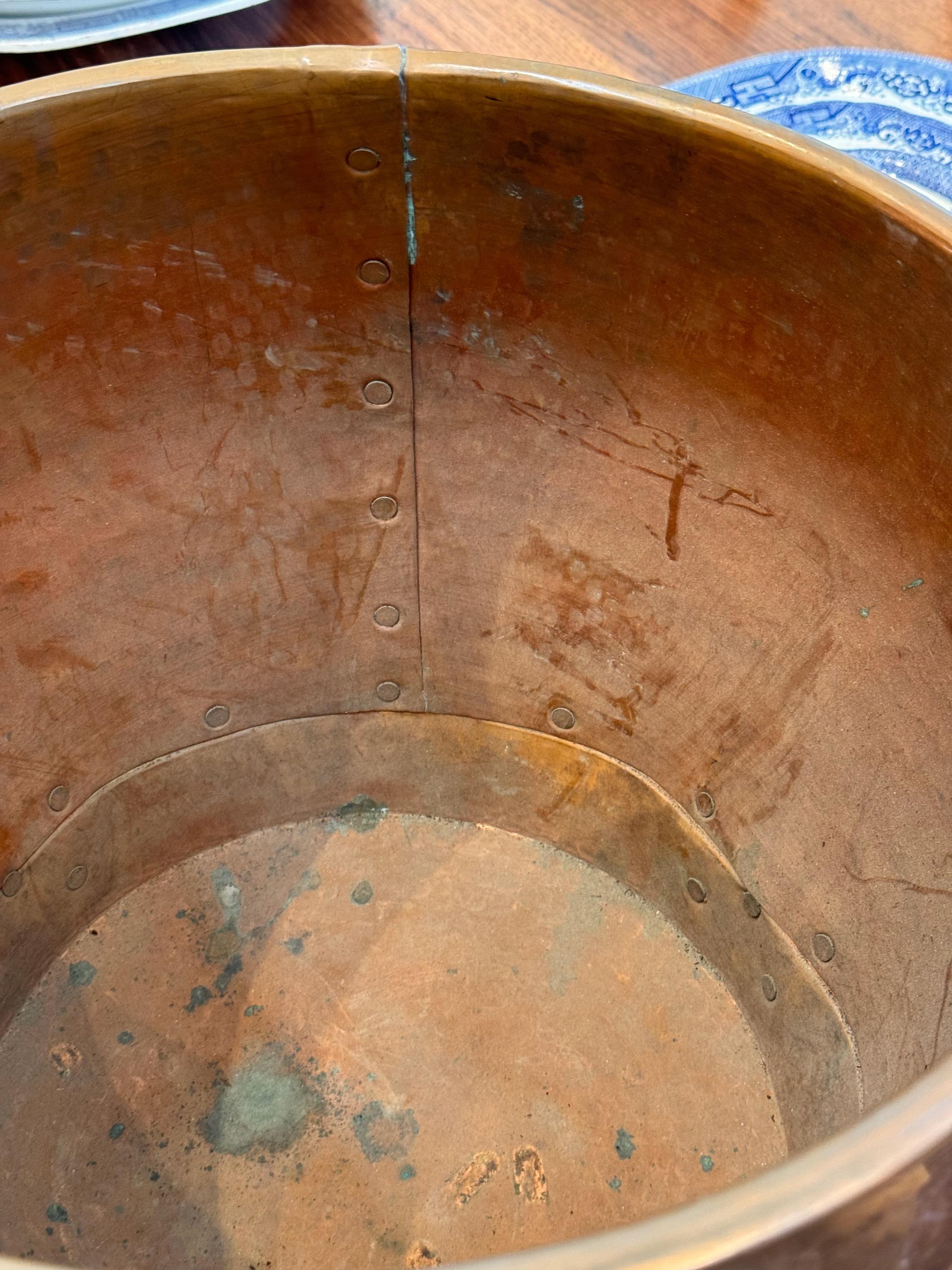 19th Century Copper and Brass Pot 2