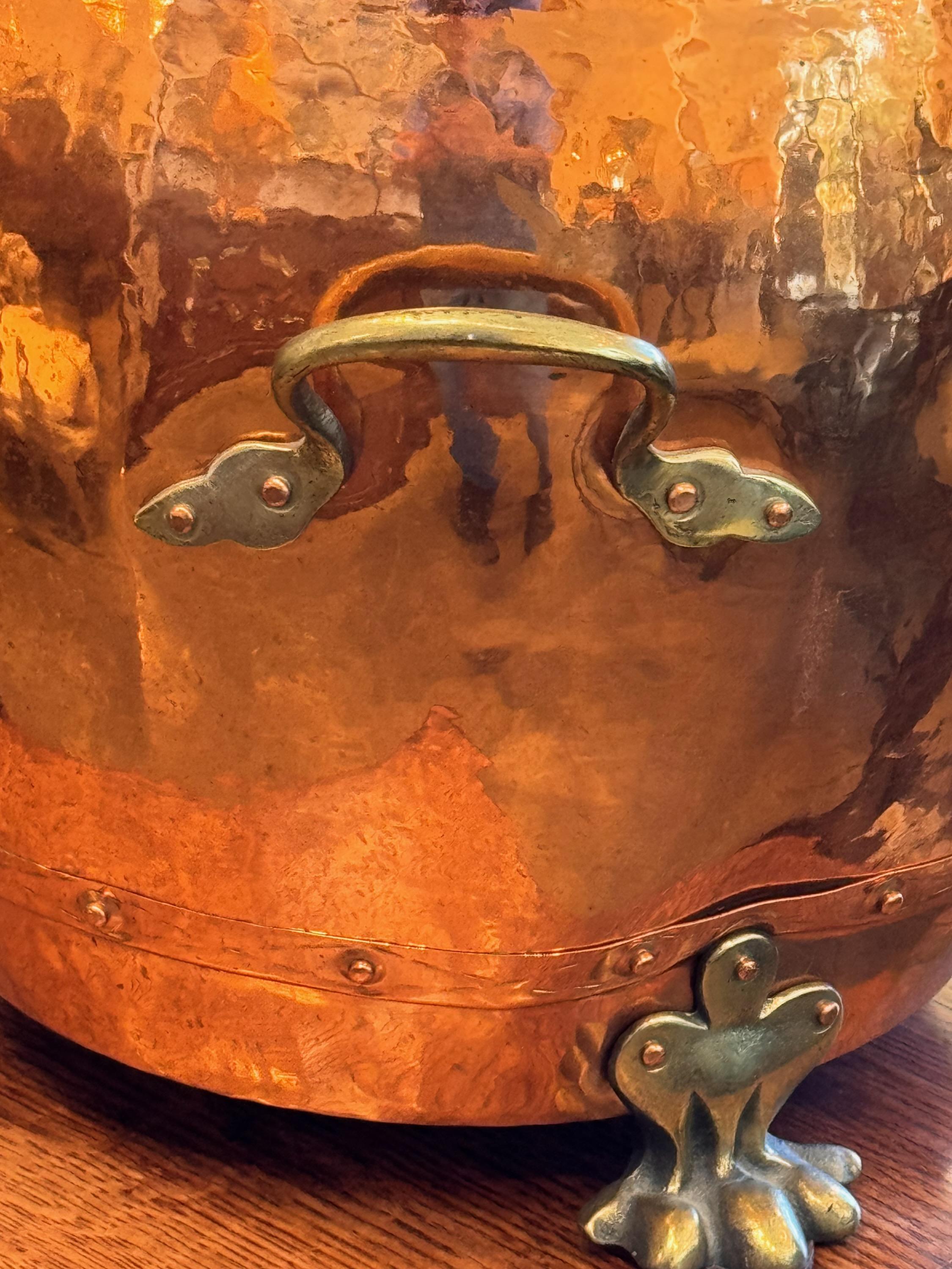19th Century Copper and Brass Pot 4