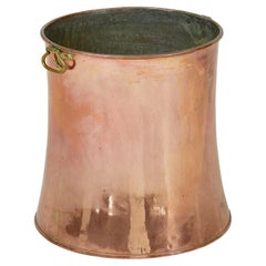 Antique 19th Century copper and brass shaped bucket