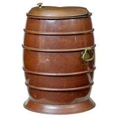 Wasserfass aus Kupfer und Messing aus dem 19.
