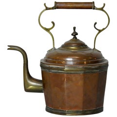 19th Century Copper and Brass Water Pot