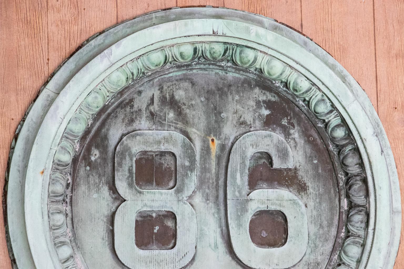 19th Century Copper Architectural Date Markers 4