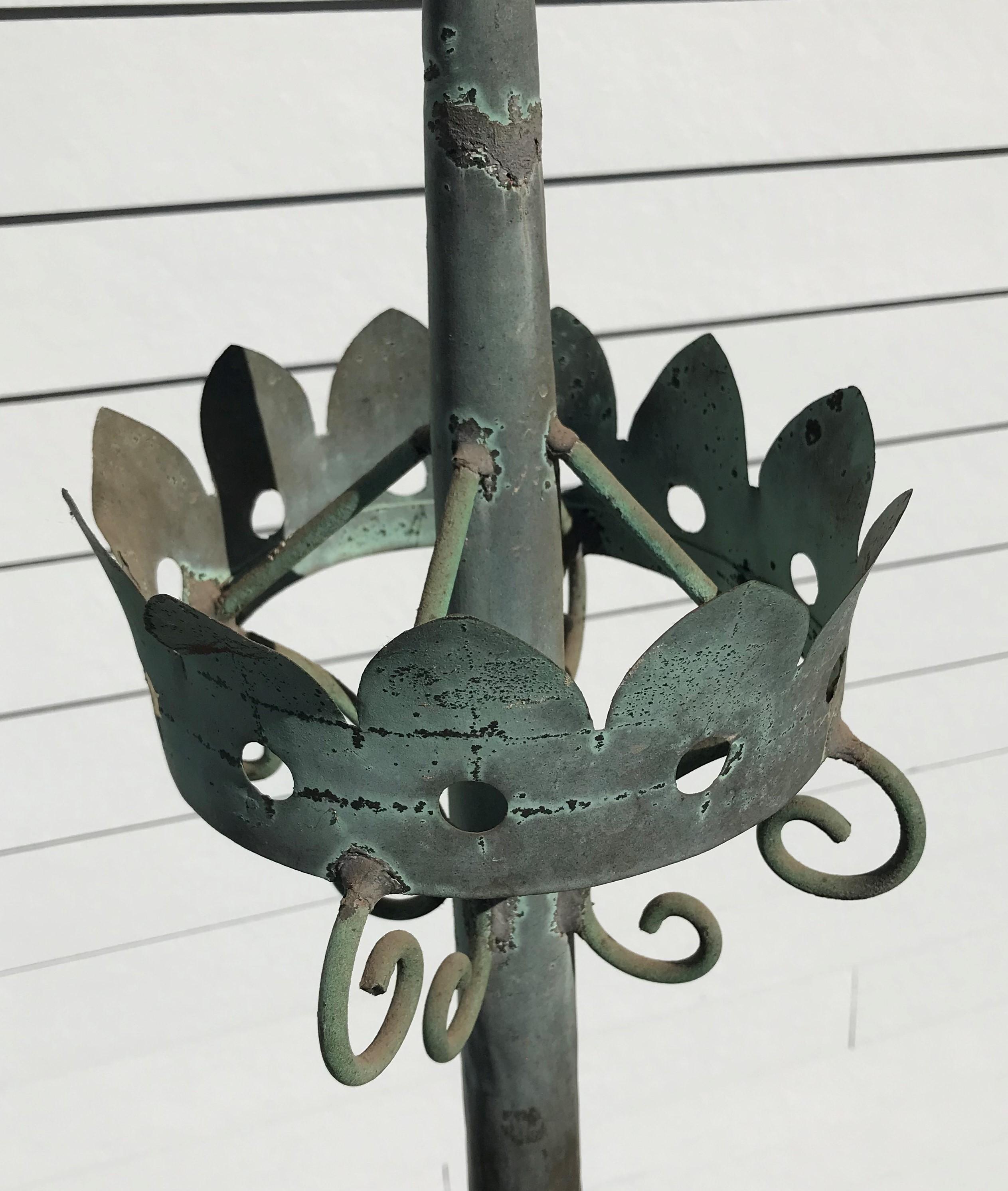 19th Century Copper Architectural Spire with Nice Surface Verdigris For Sale 4