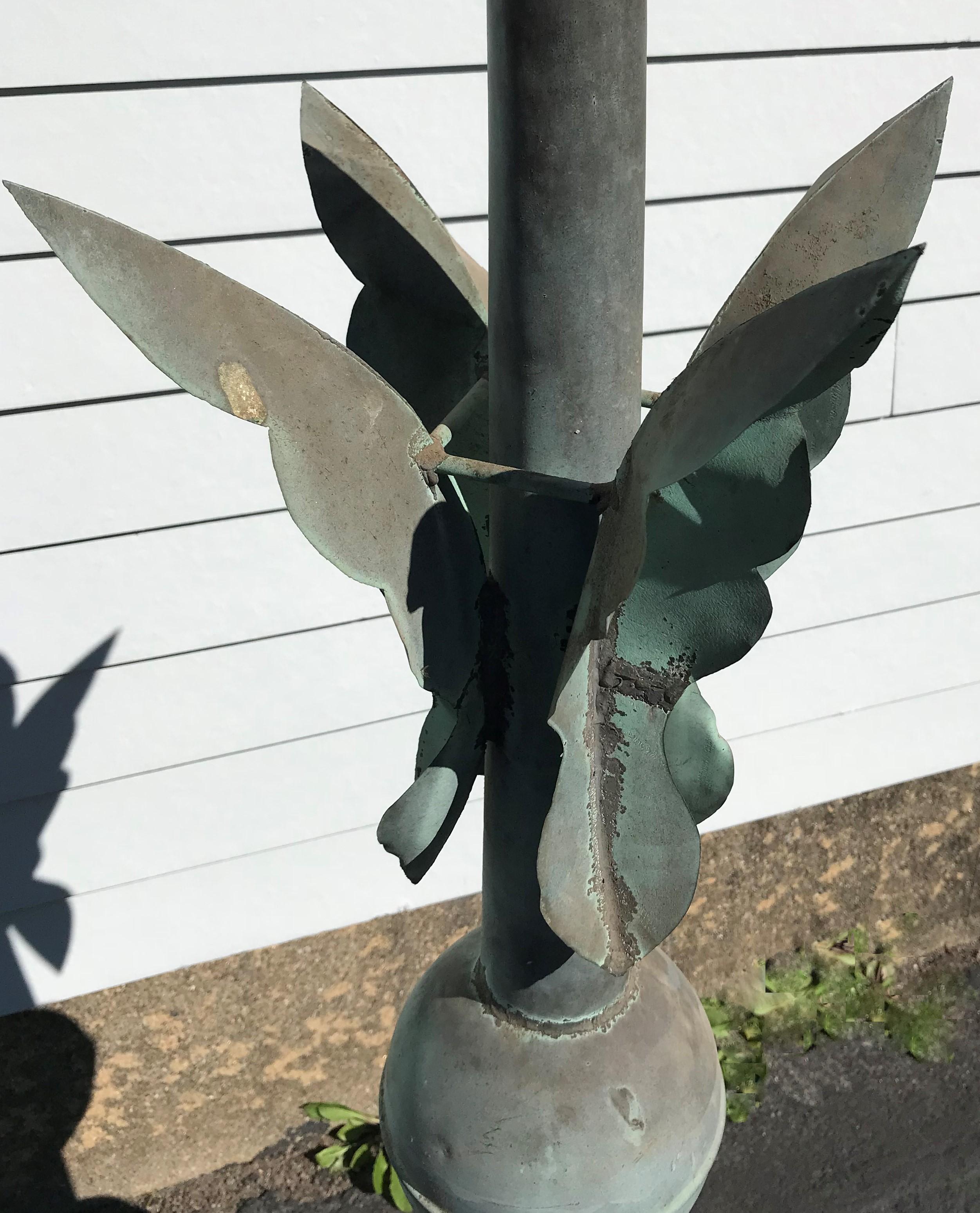 19th Century Copper Architectural Spire with Nice Surface Verdigris For Sale 1