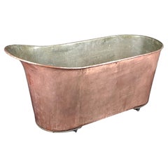 Bañera de cobre del siglo XIX