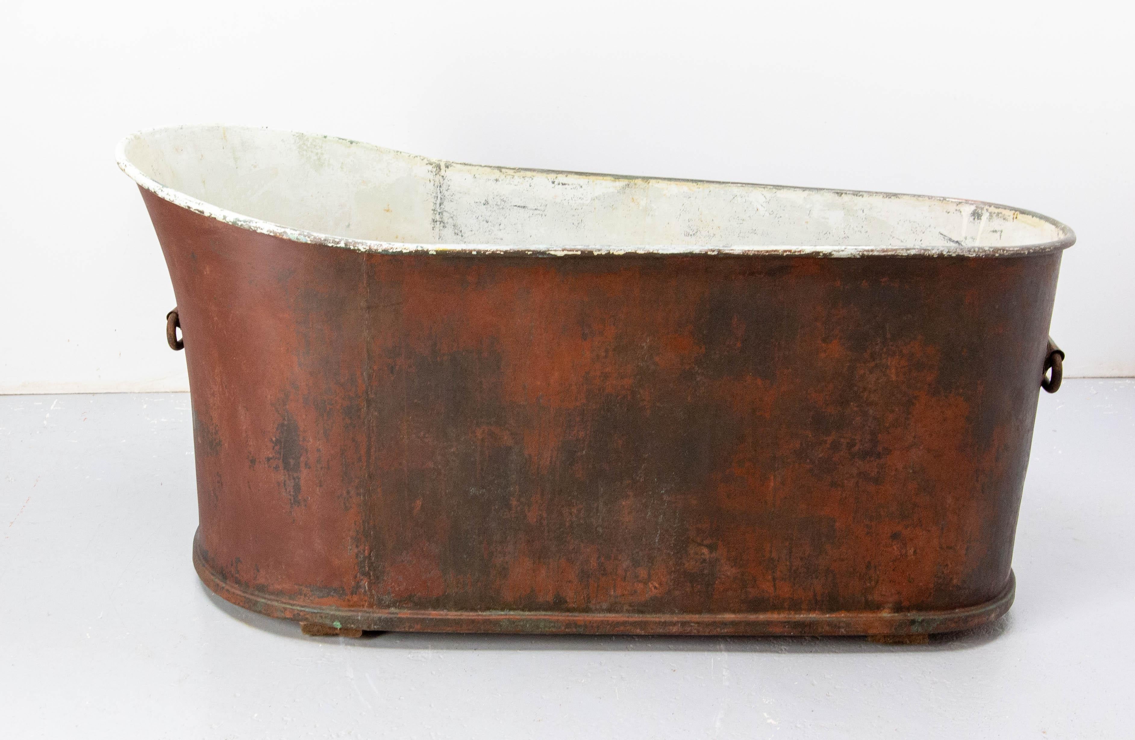 19th Century Copper Bathtub, France For Sale 1