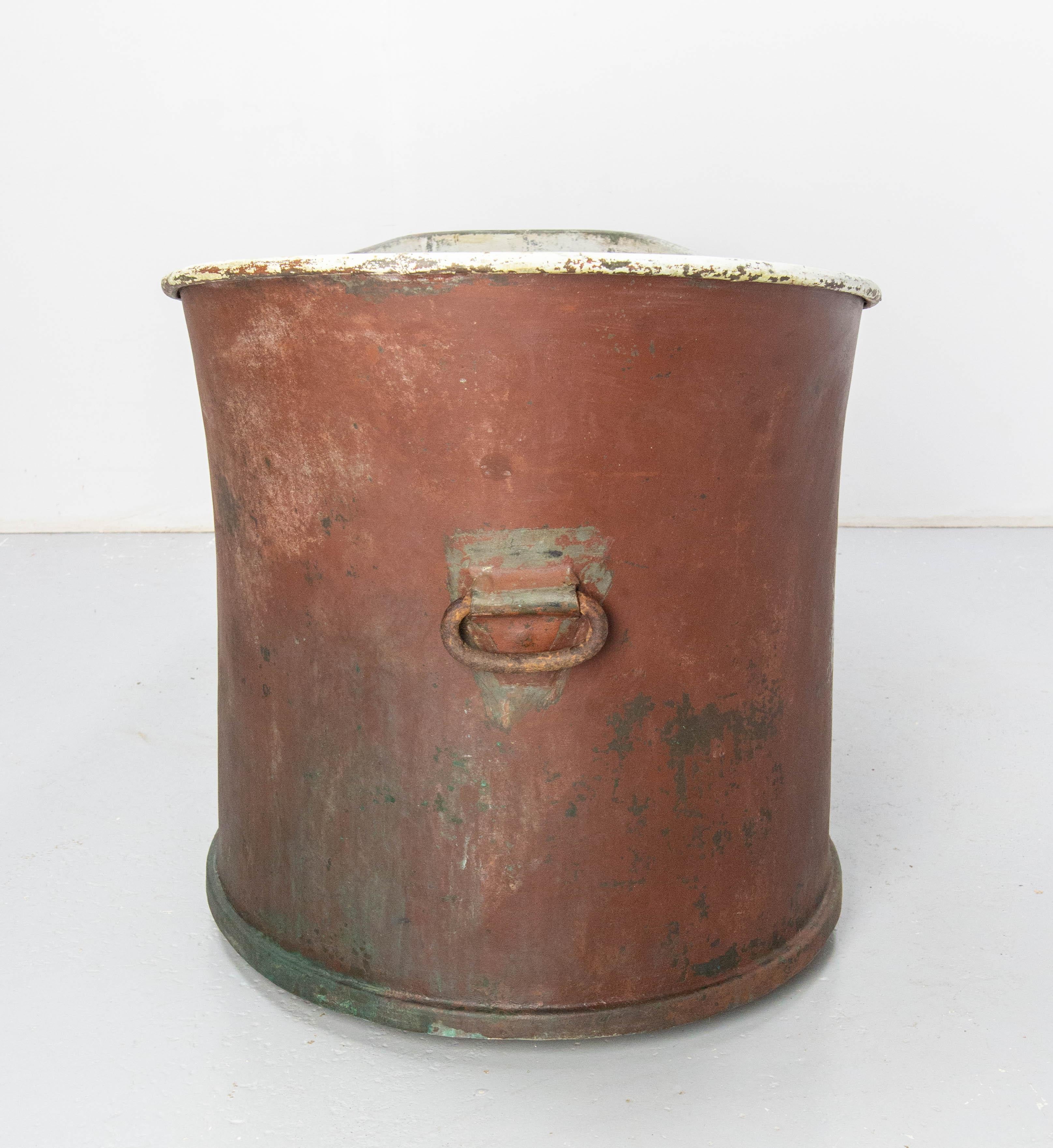 old copper tub