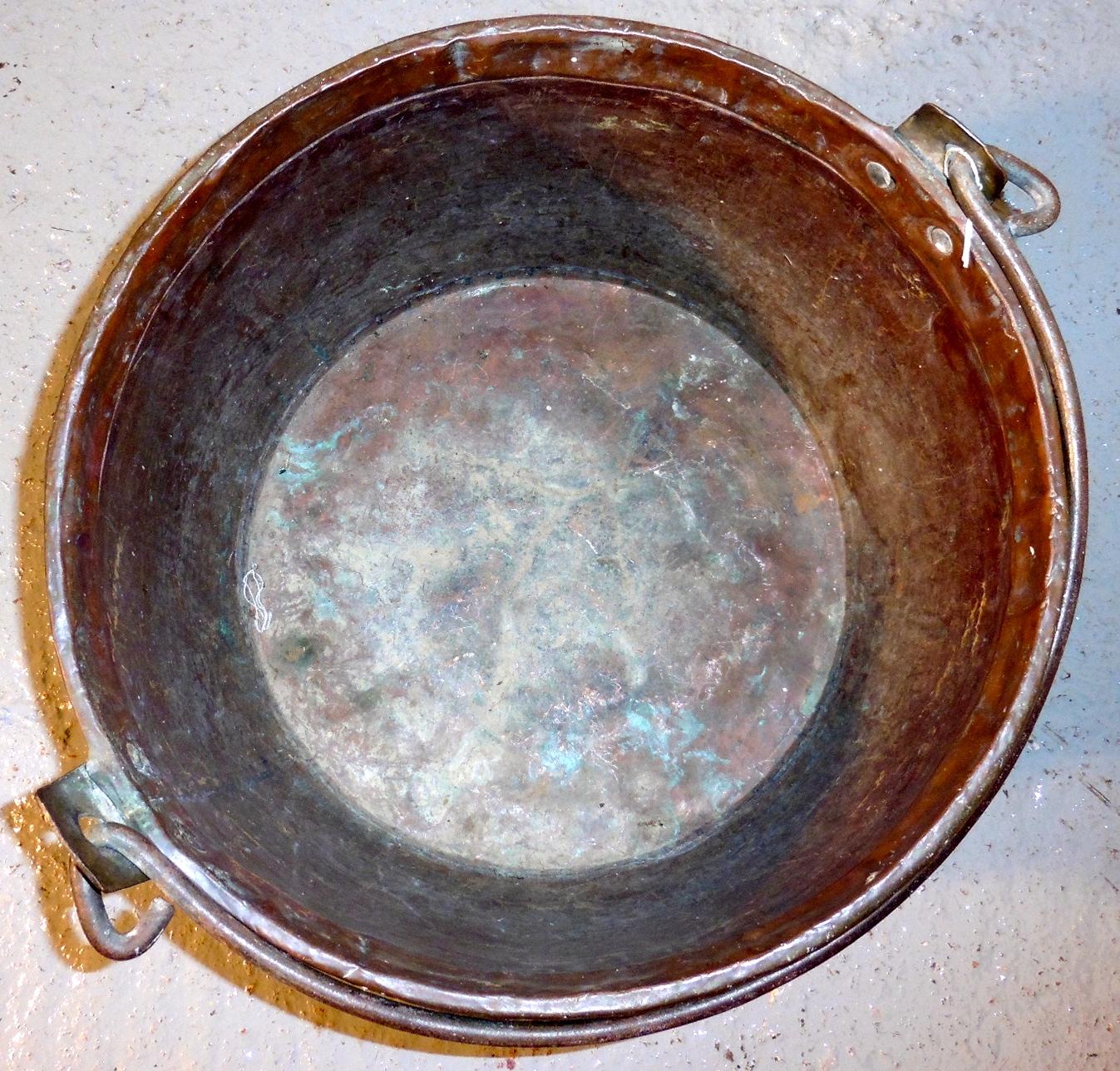 19th Century Copper Cauldron or Log Bin In Good Condition In Chillerton, Isle of Wight