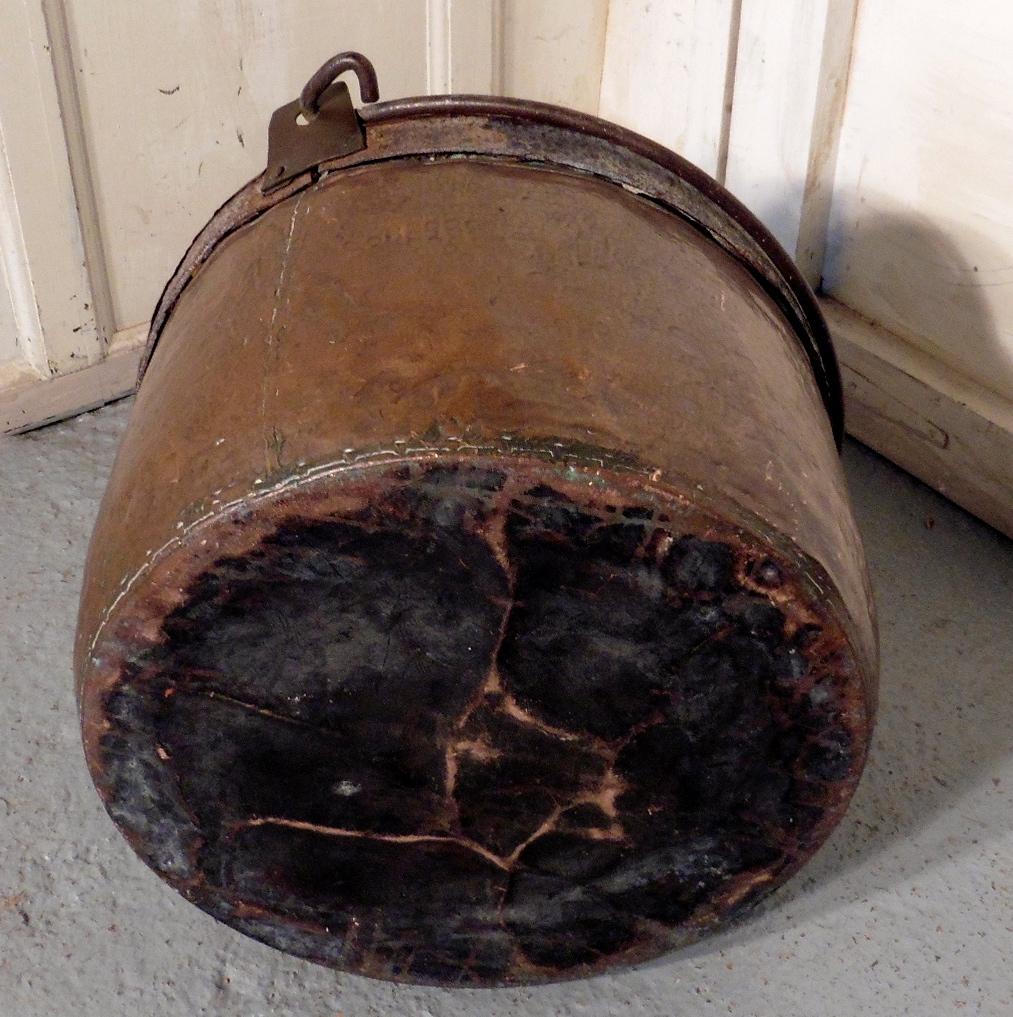 19th Century Copper Cauldron or Log Bin 2