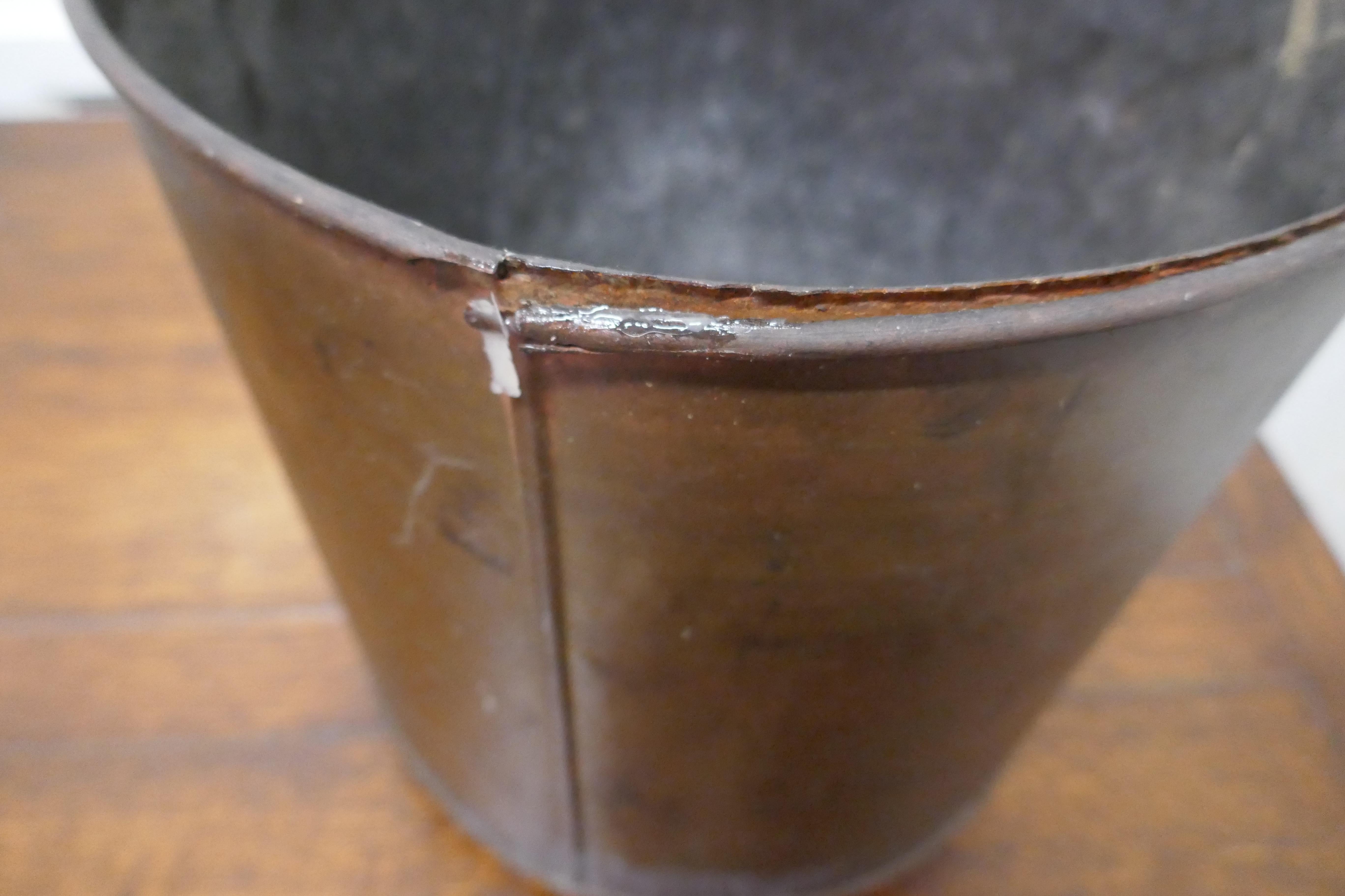 Country 19th Century Copper Coal Bucket For Sale