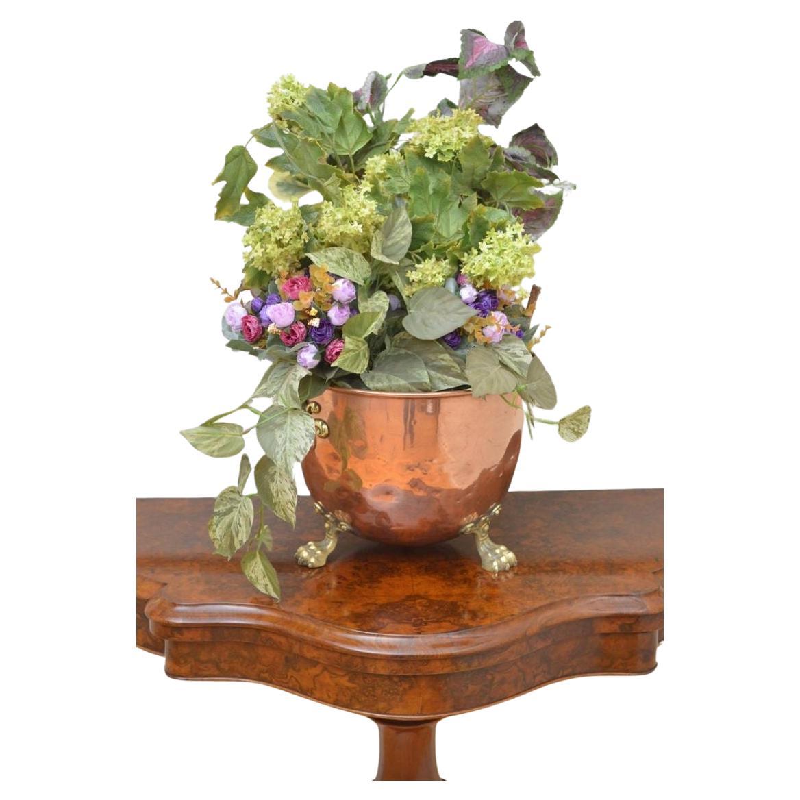 19th Century Copper Coal Scuttle or Planter