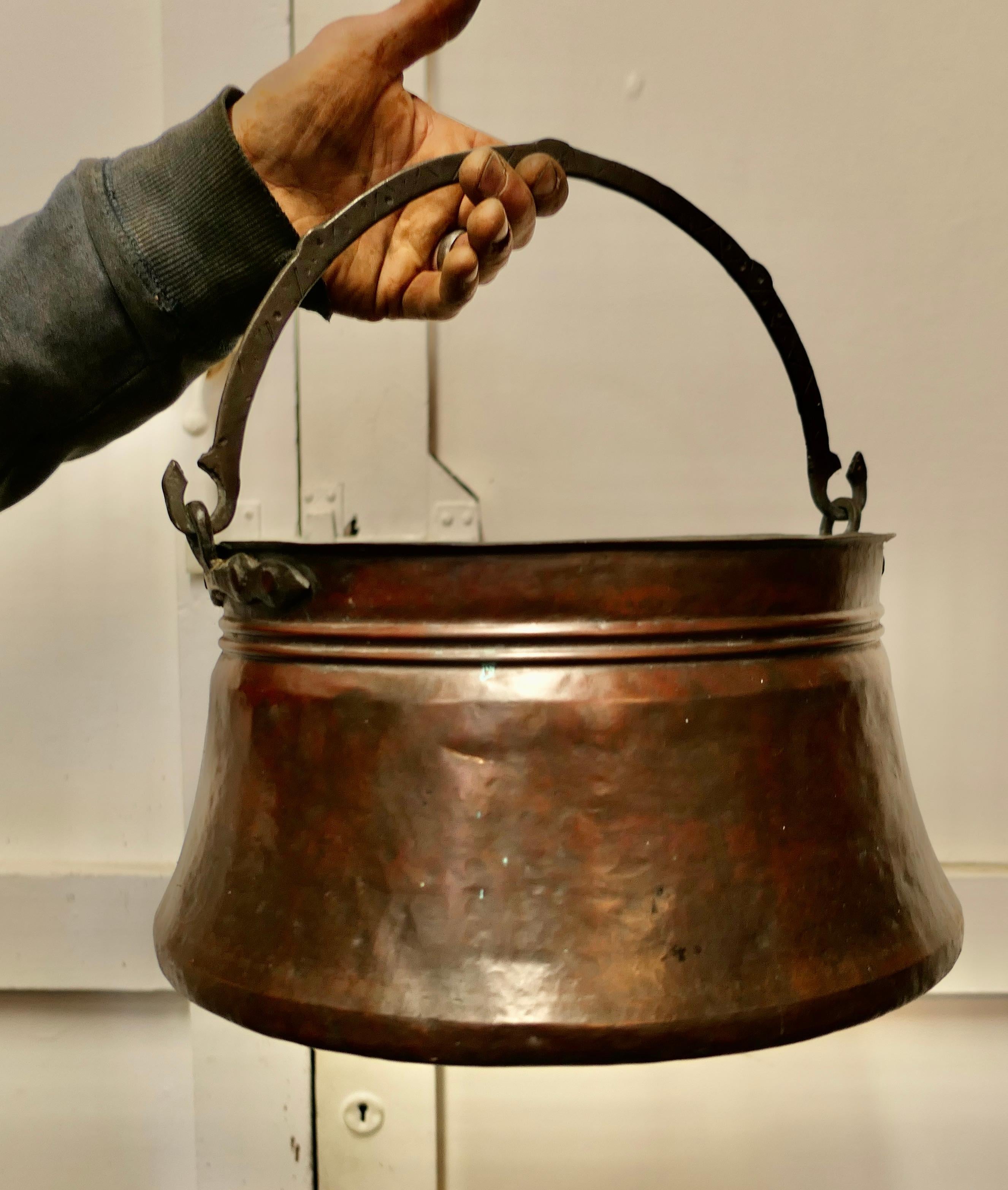 19th Century Copper Cooking Pot, Cauldron For Sale 1
