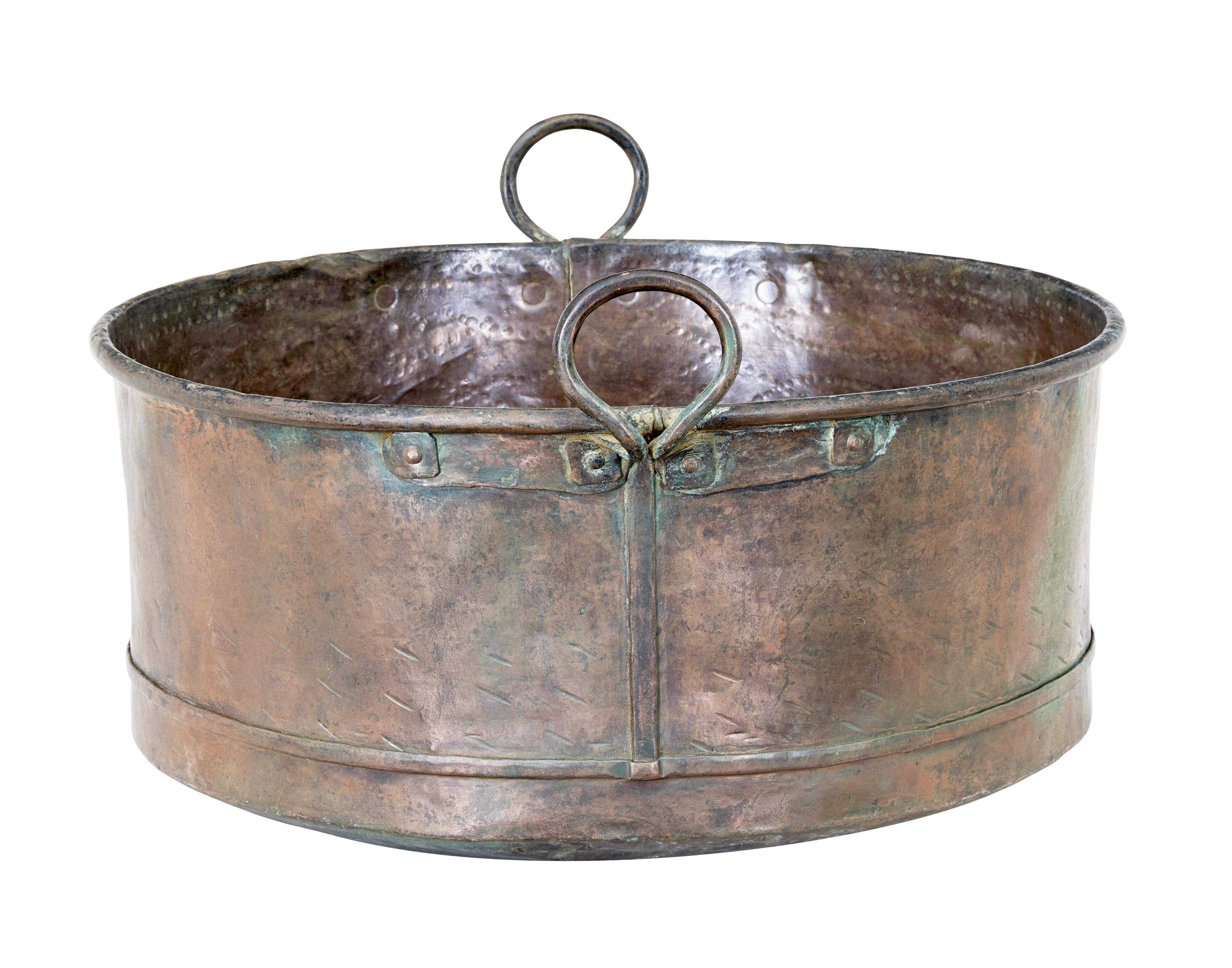 Swedish 19th Century Copper Cooking Vessel
