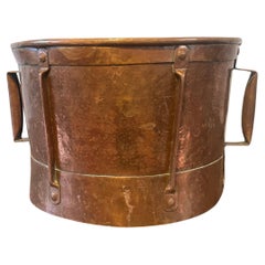 Antique 19th century copper Ferrat grain measure / water carrier