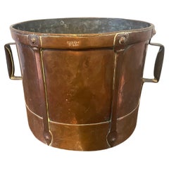 Antique 19th century copper Ferrat / grain measure / water carrier