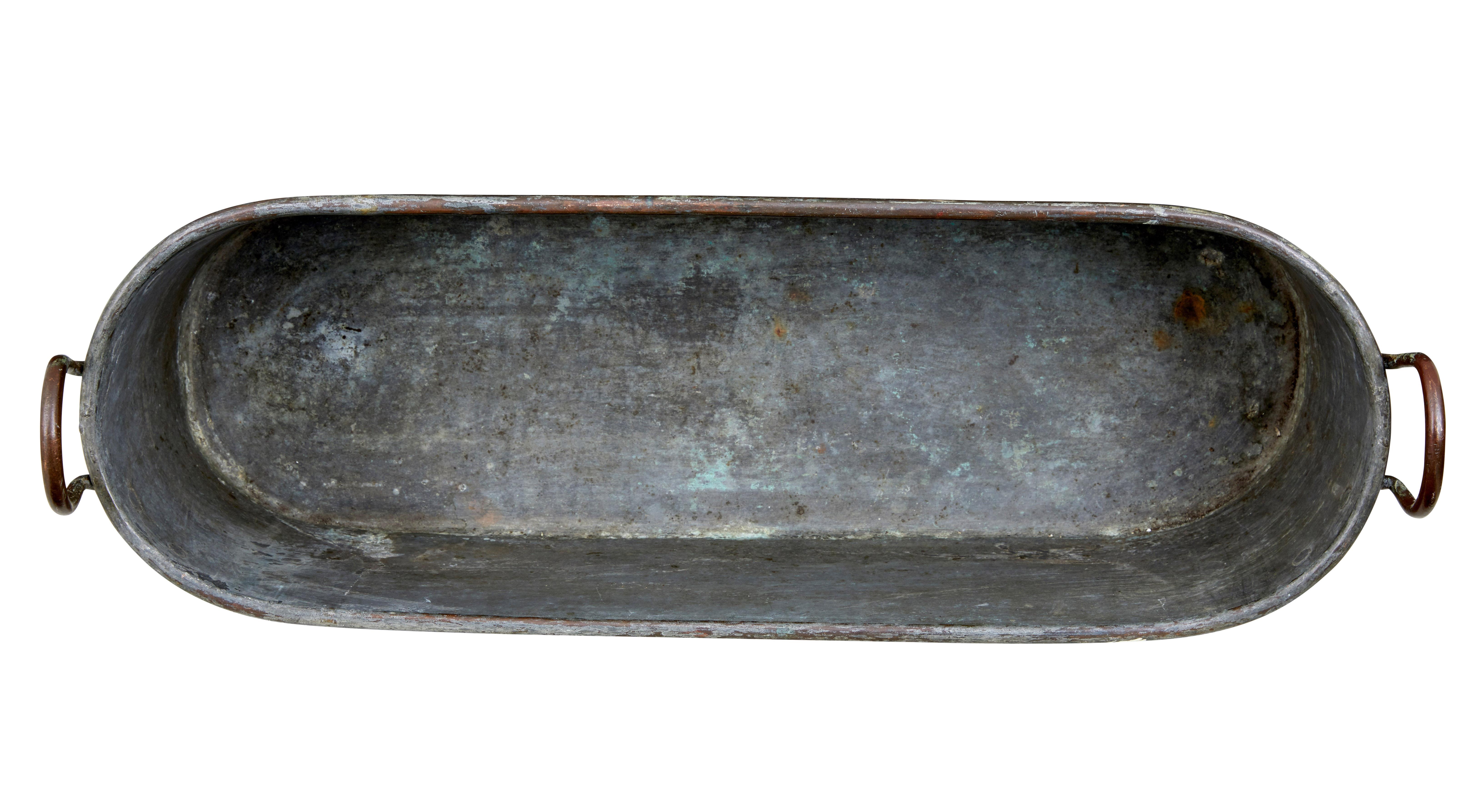 French 19th Century Copper Fish Kettle