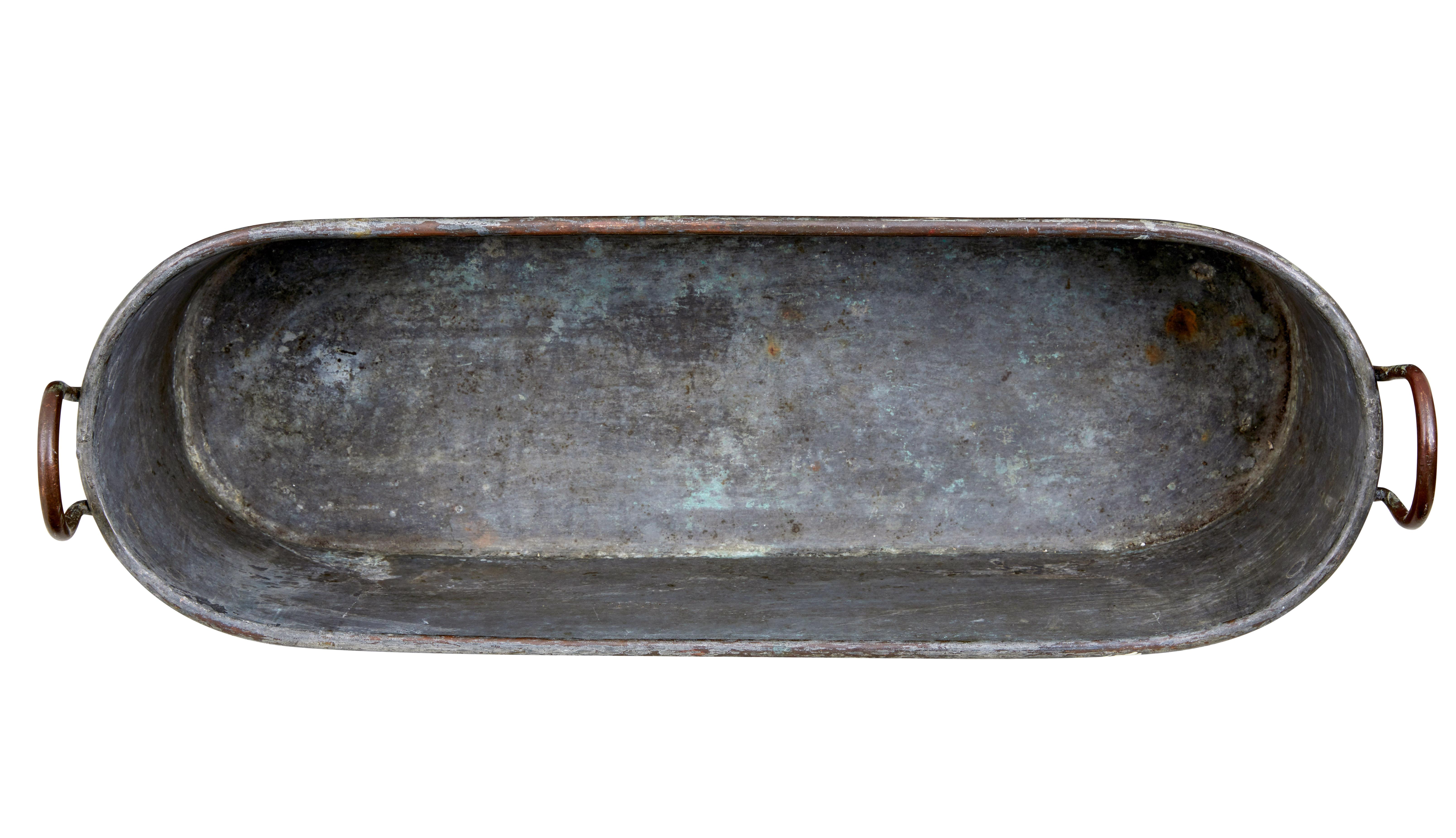 Metalwork 19th Century Copper Fish Kettle