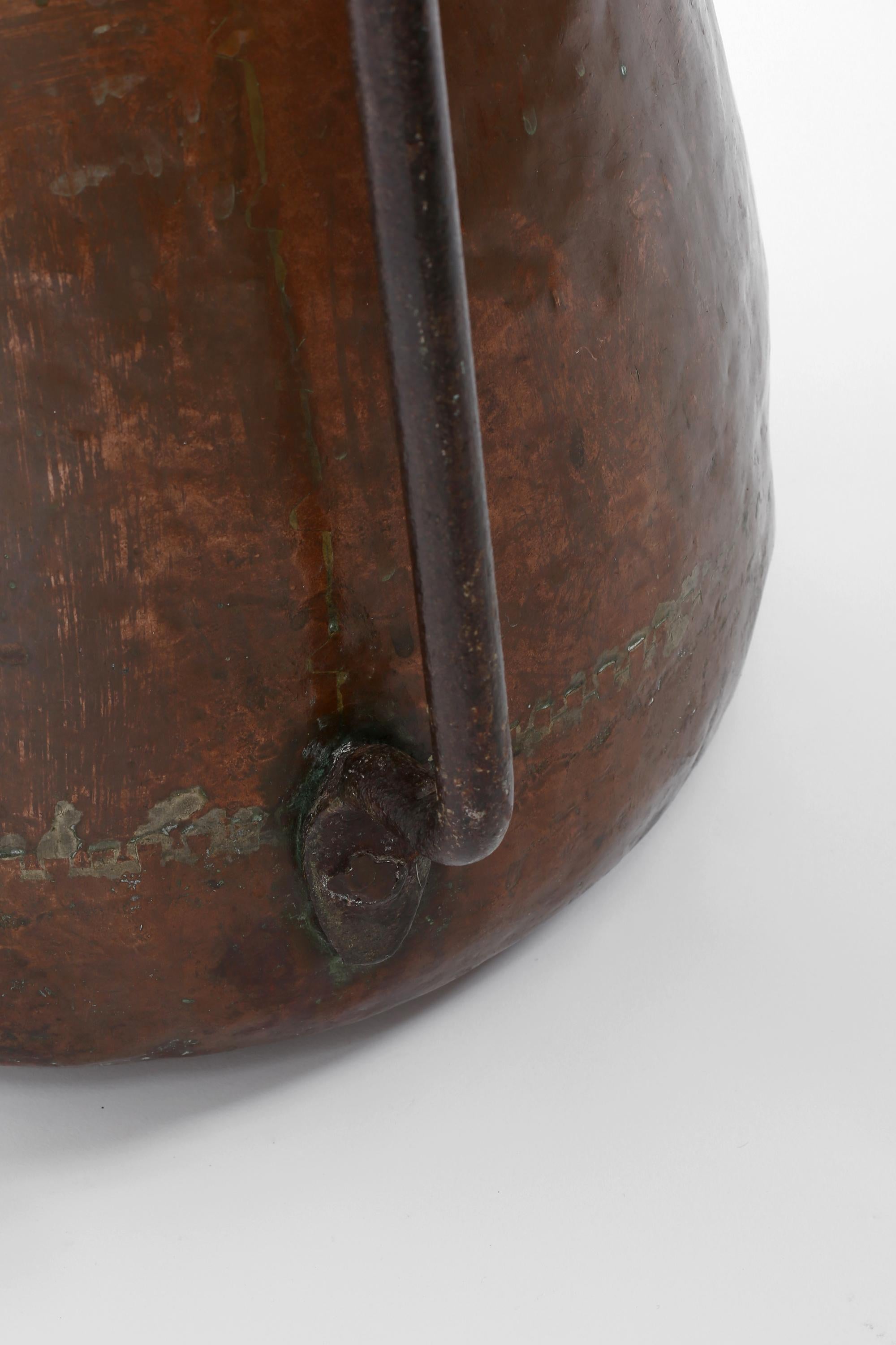 19th Century Copper & Iron Water Vessel, Algerian, c. 1890 For Sale 1