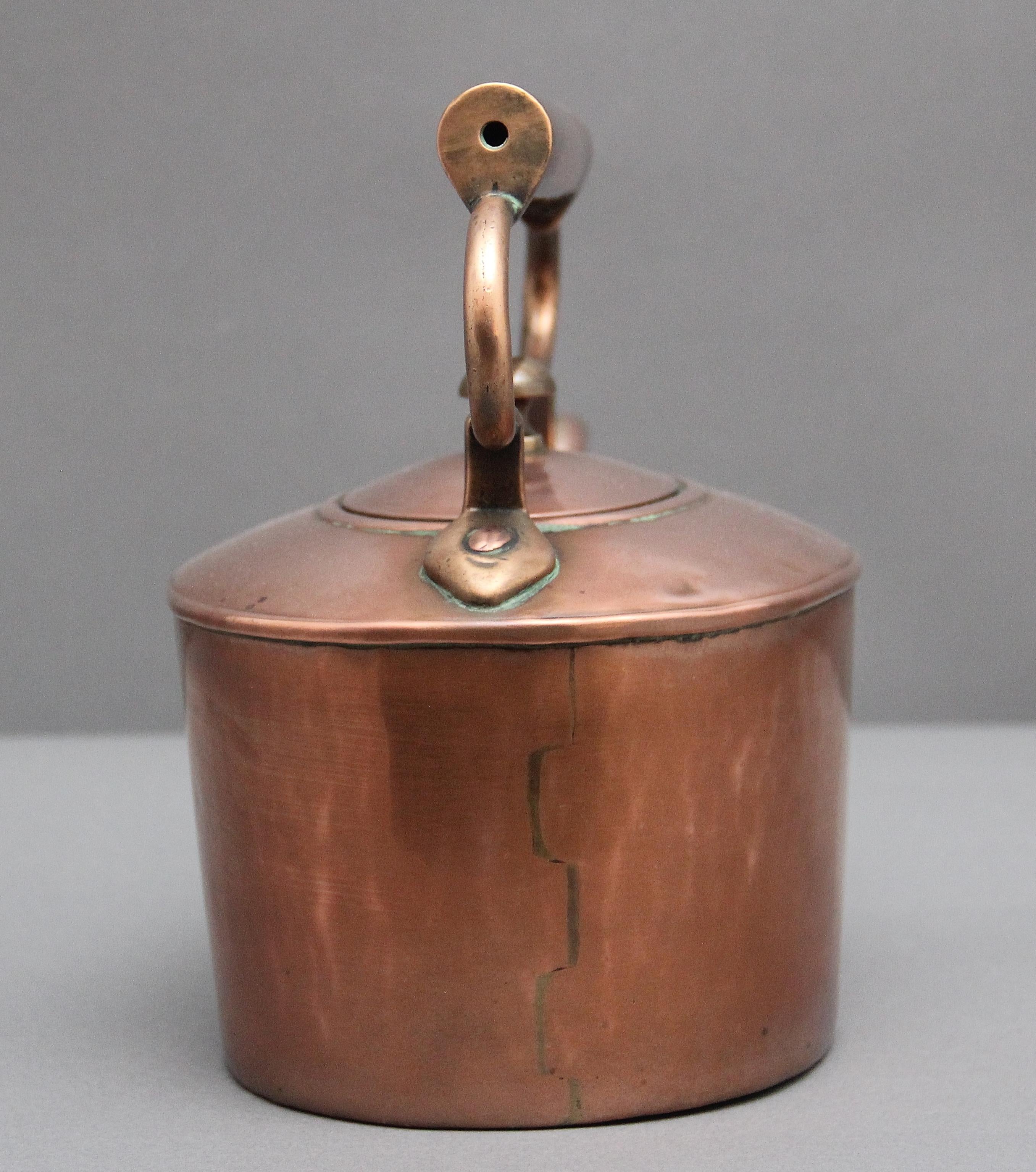 Bouilloire en cuivre du 19e siècle Bon état - En vente à Martlesham, GB